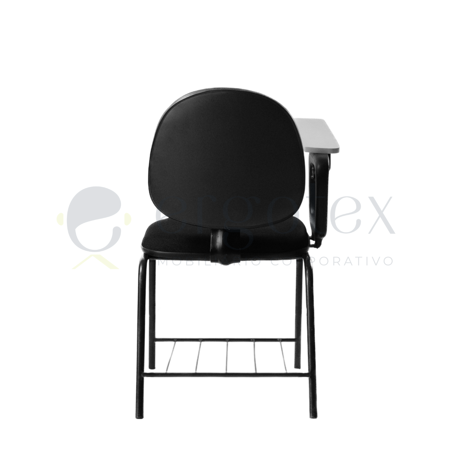 Cadeira Universitária Executiva Prancheta Escamoteável com Porta Livros