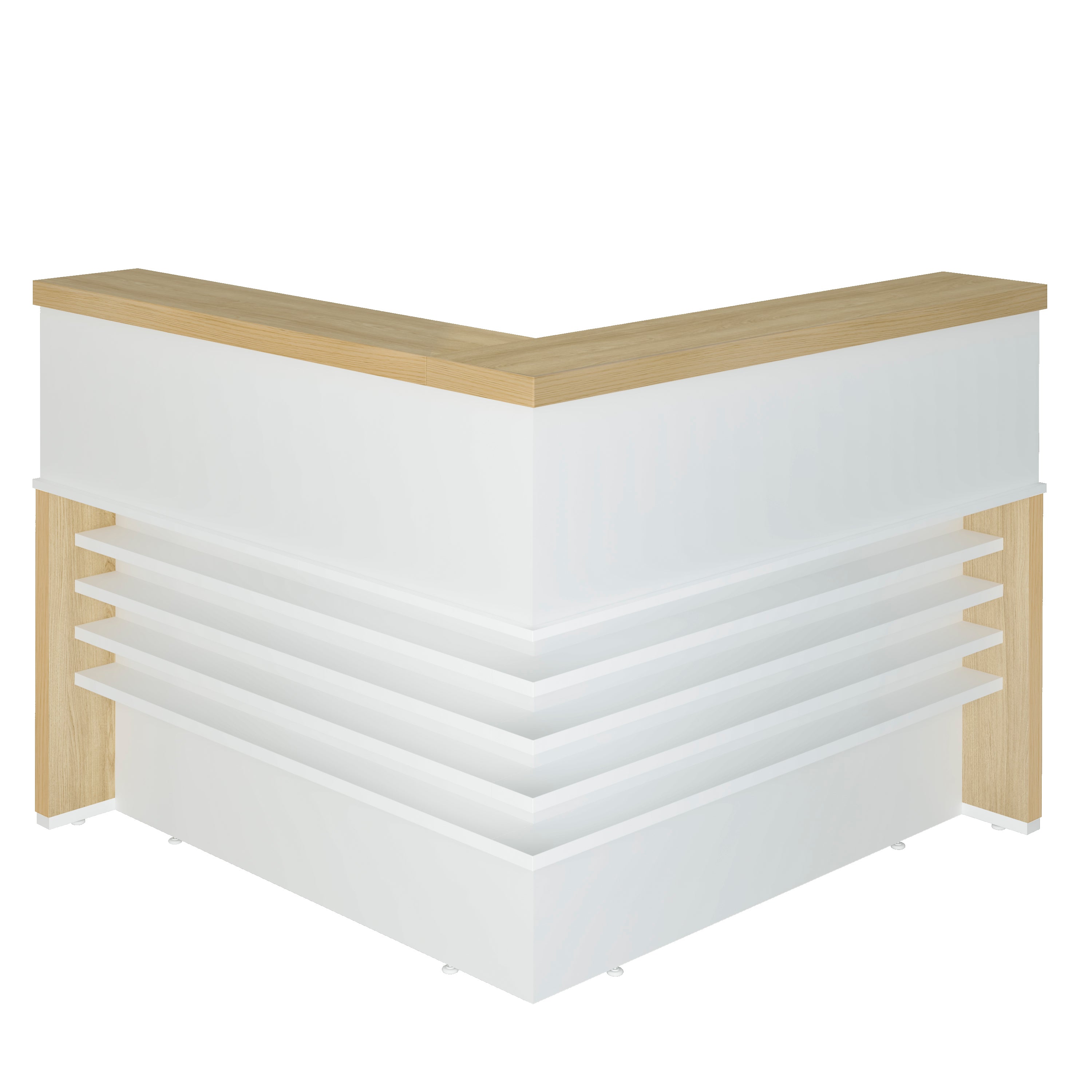 Balcão de Atendimento em L Tampo 50mm