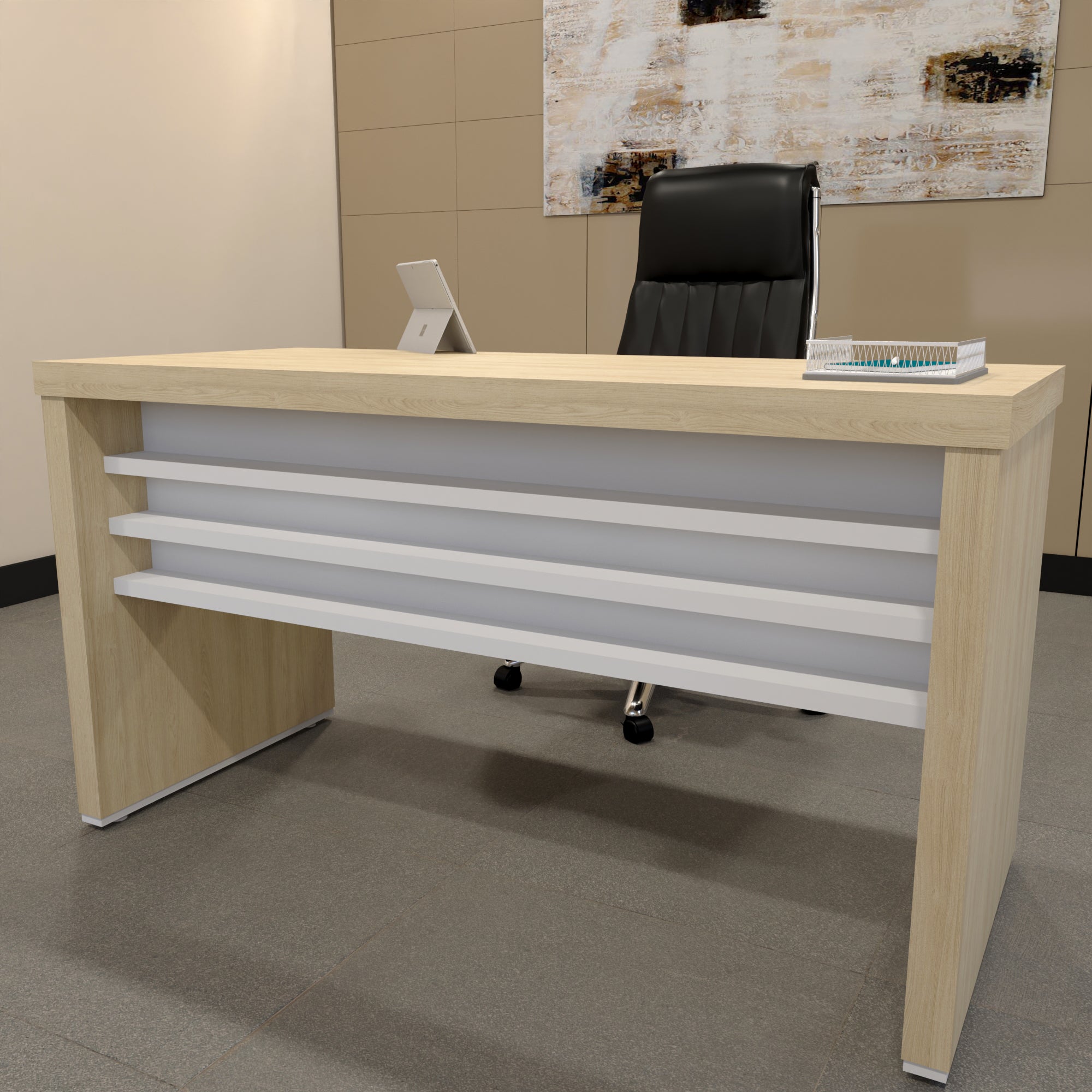 Mesa Reta Escritório Tampo 50mm