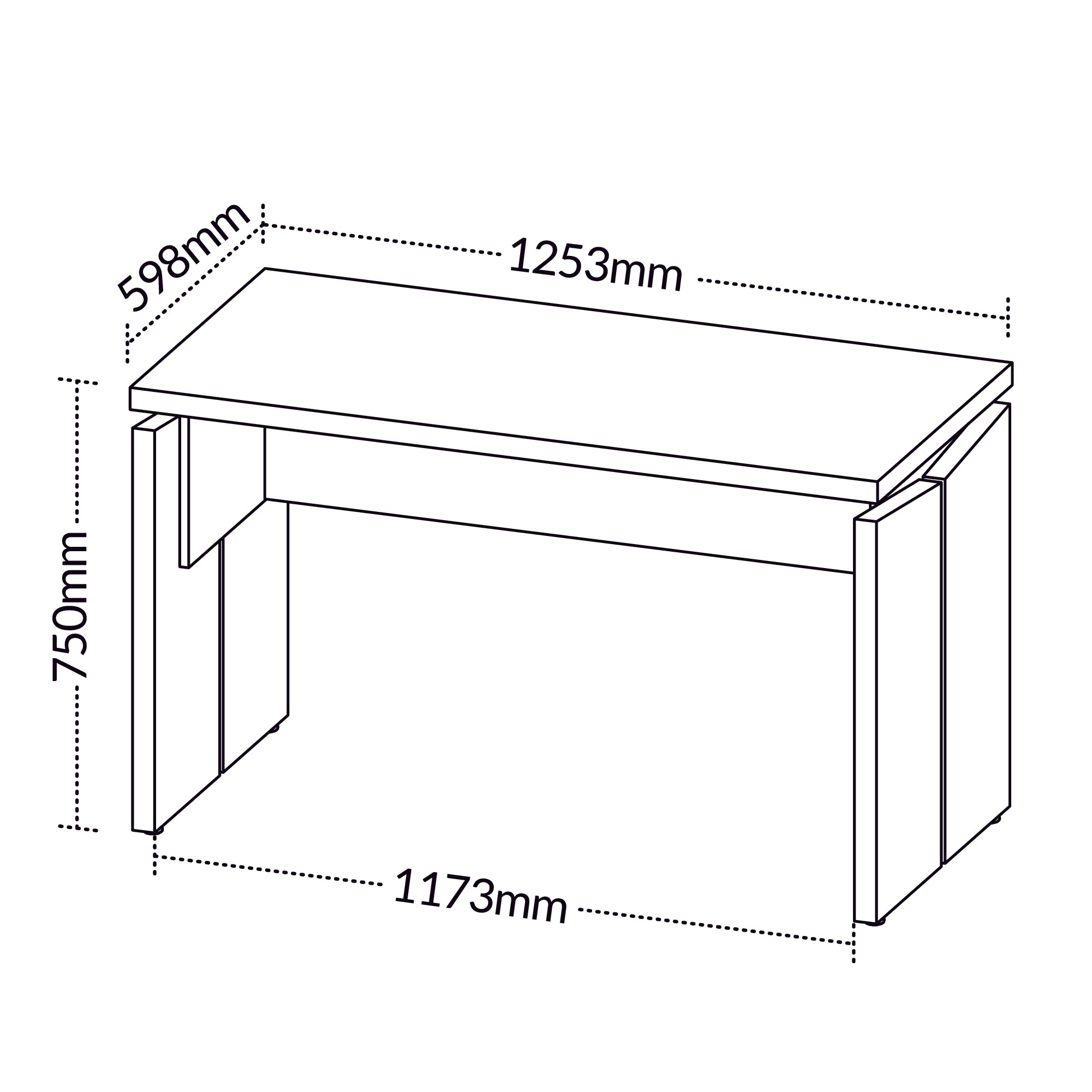Mesa Reta Escritório Operacional Tampo 37mm