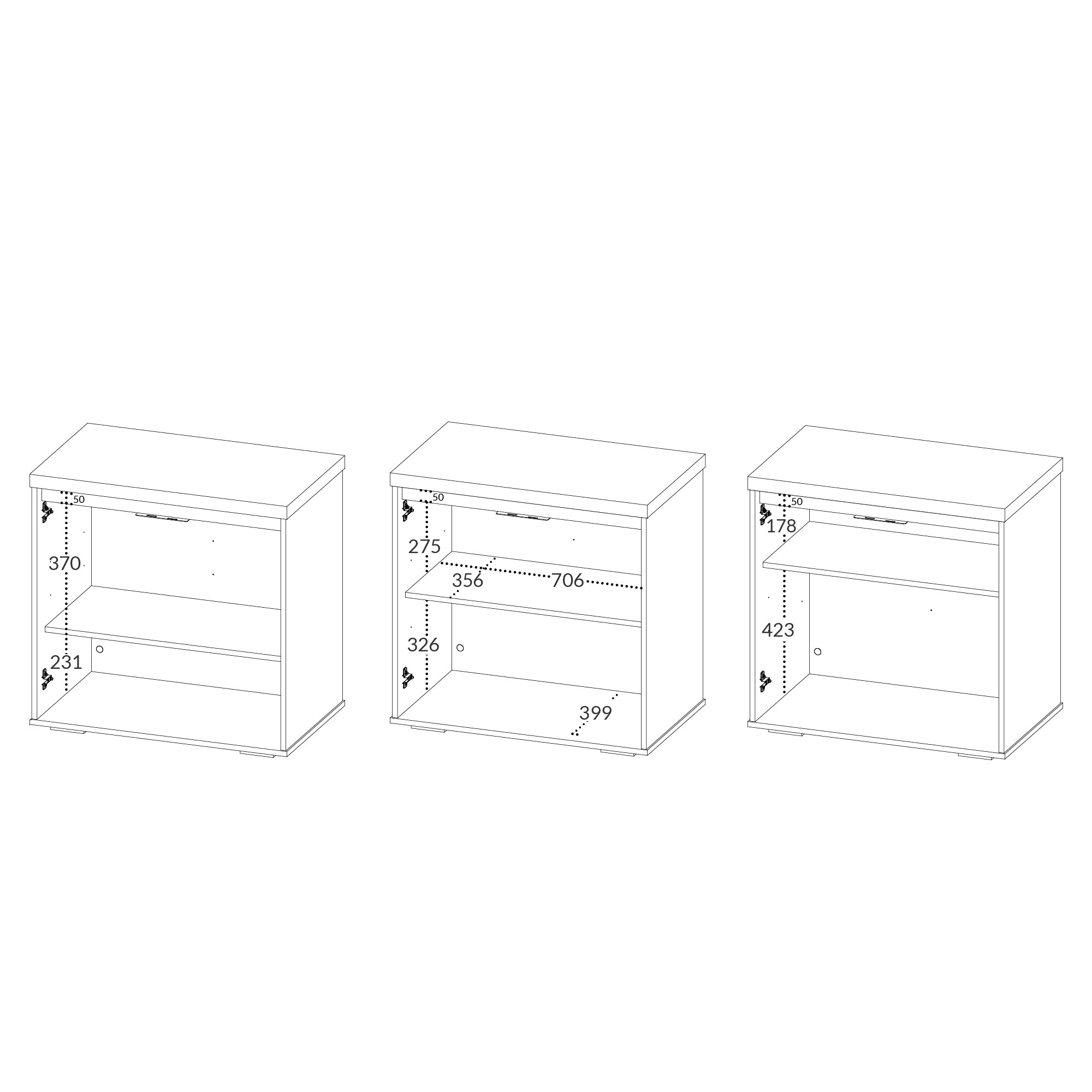 Balcão Escritório 2 Portas Tampo 37mm