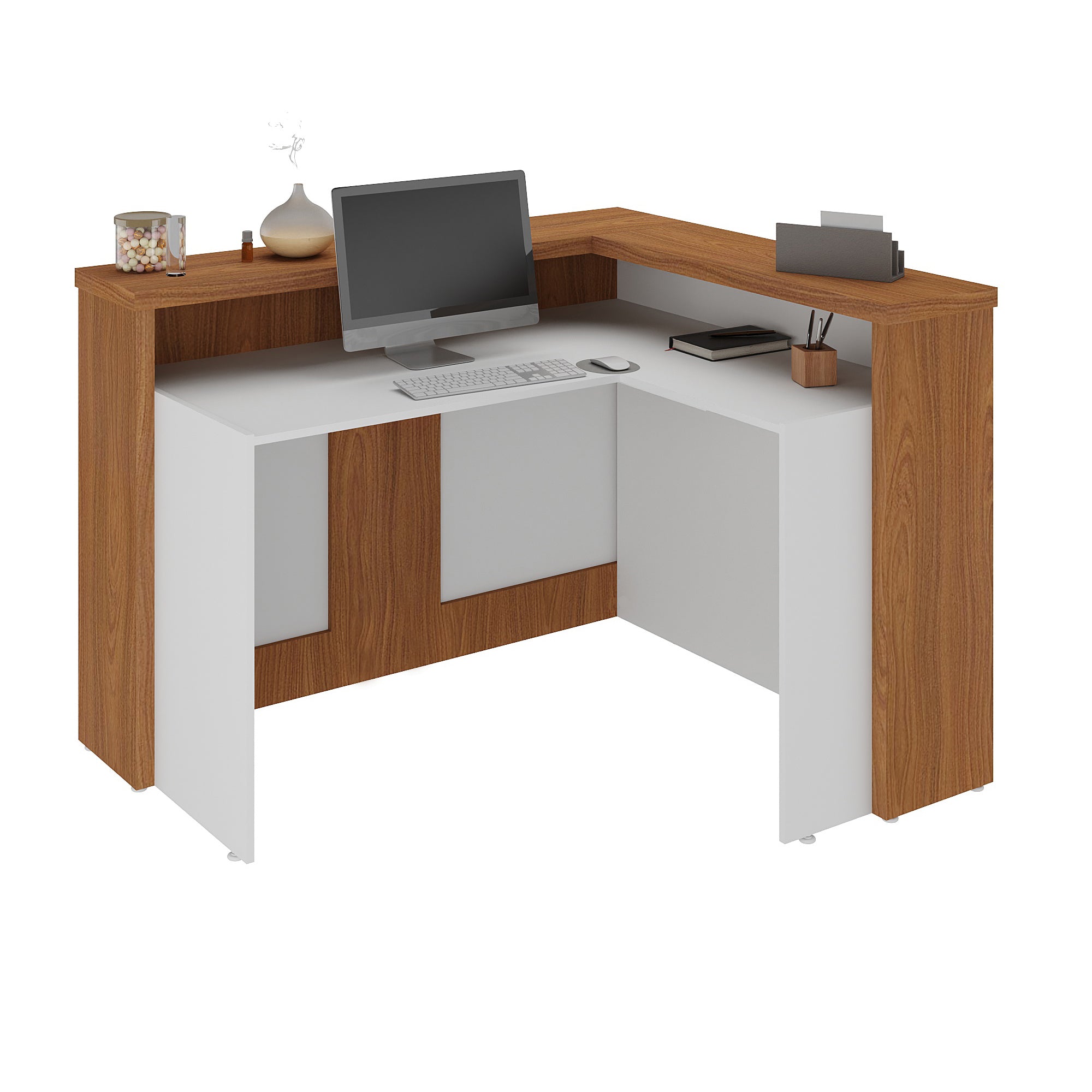 Balcão de Atendimento em L Tampo 37mm