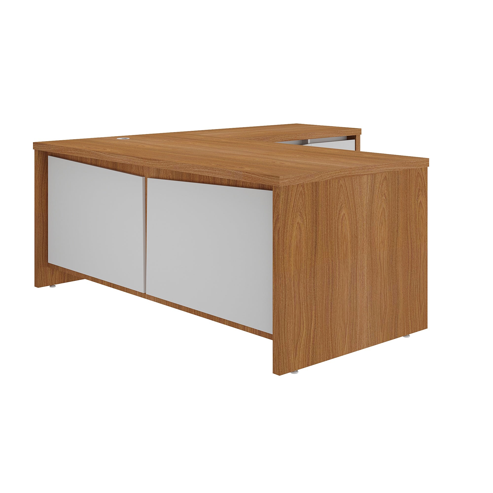 Mesa em L Escritório Chefia Tampo 37mm