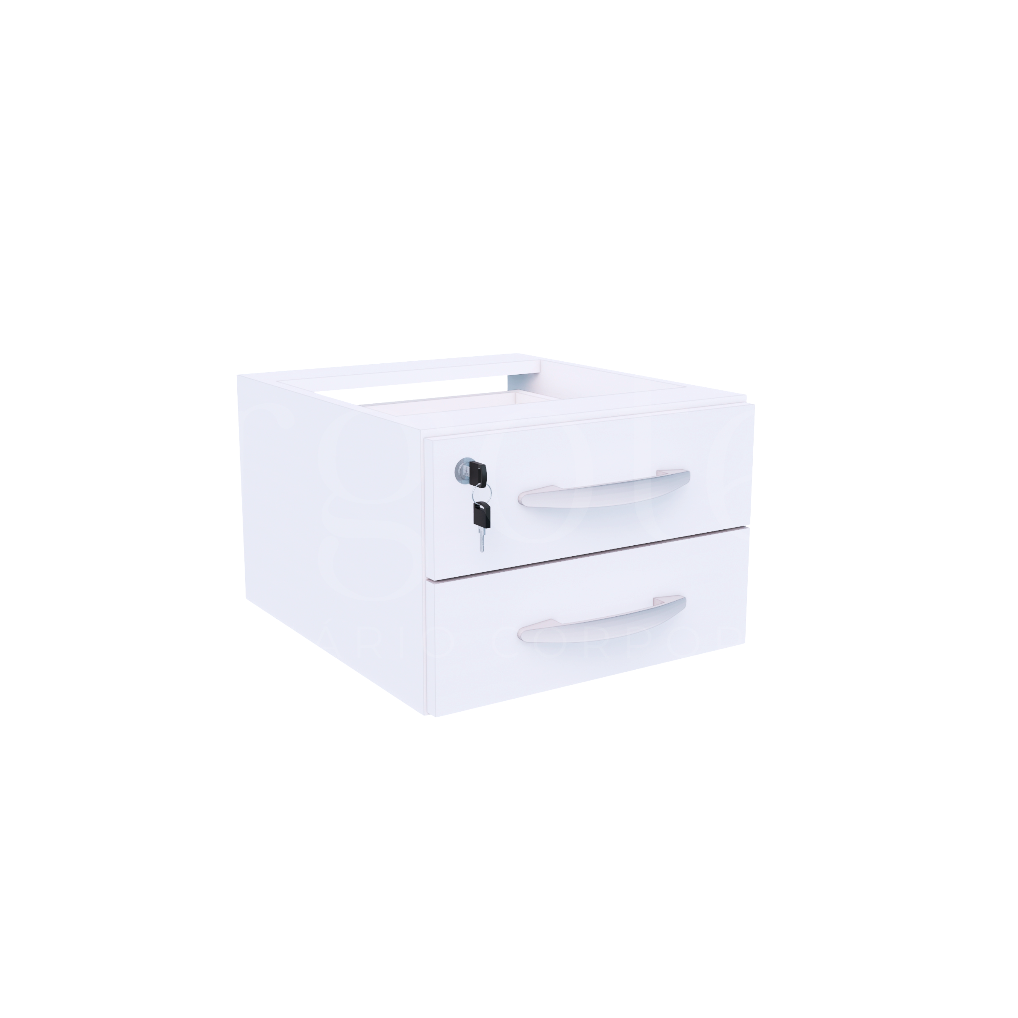 Gaveteiro Fixo 2 Gavetas