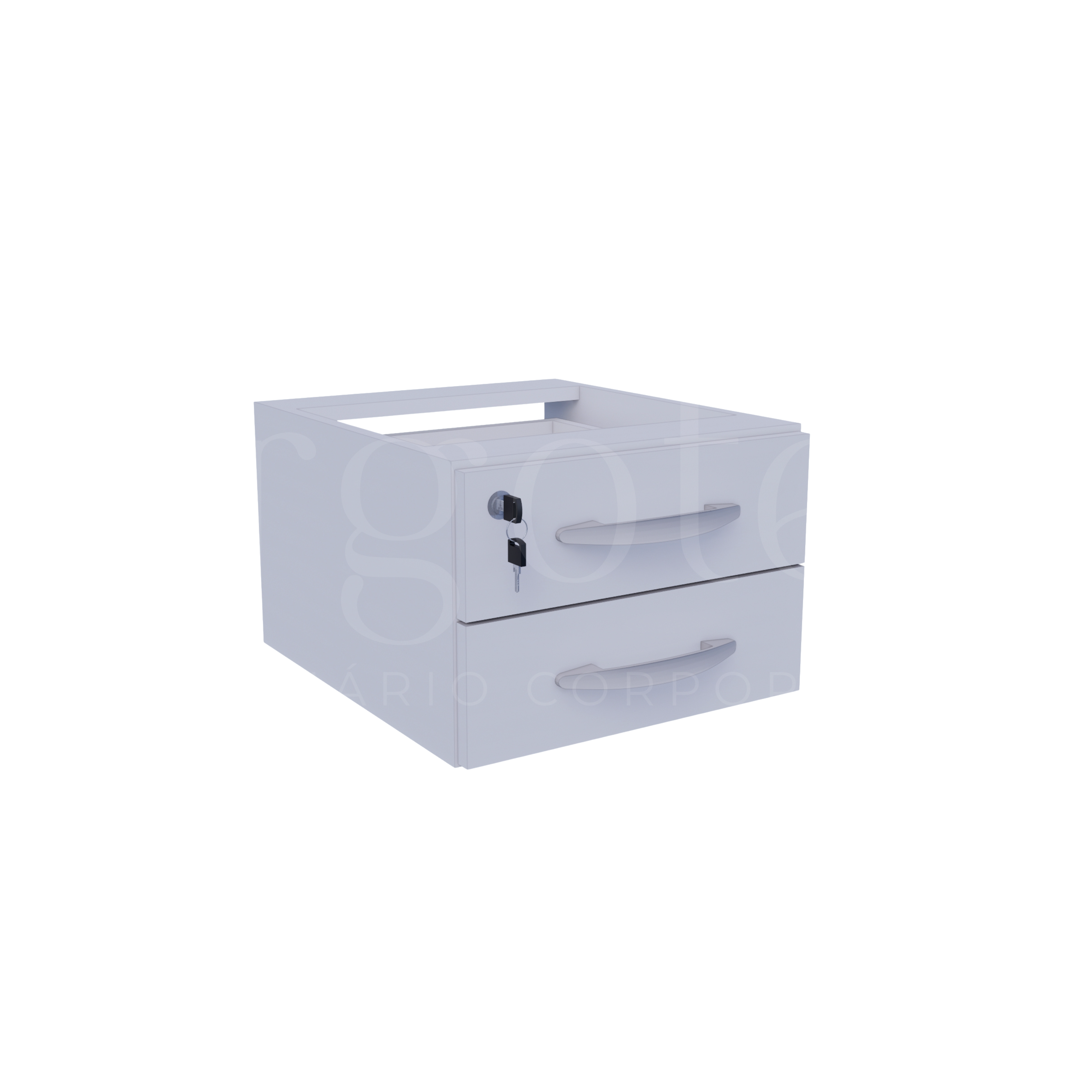 Gaveteiro Fixo 2 Gavetas