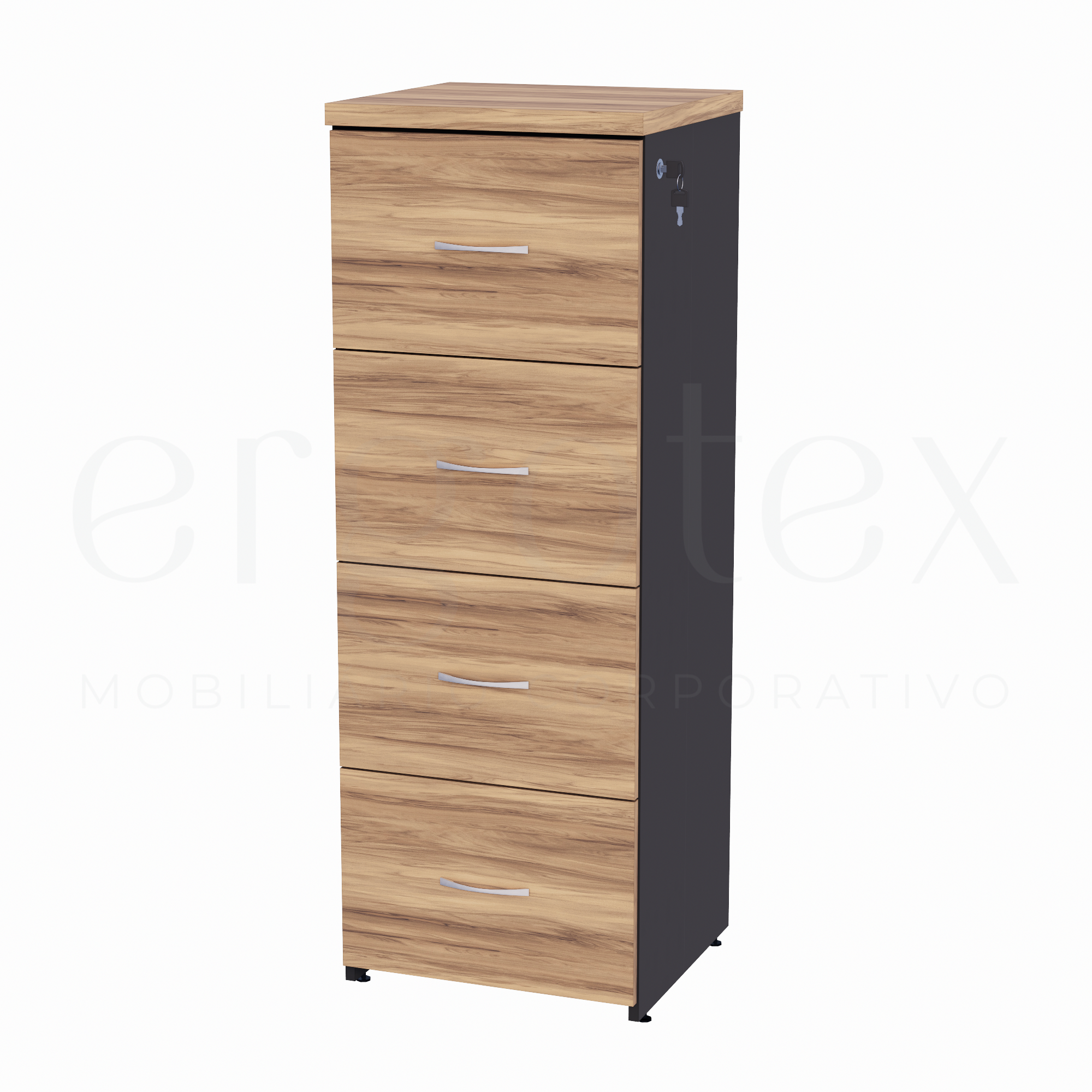 Arquivo para Pasta Suspensa com 4 Gavetas Tampo 30mm