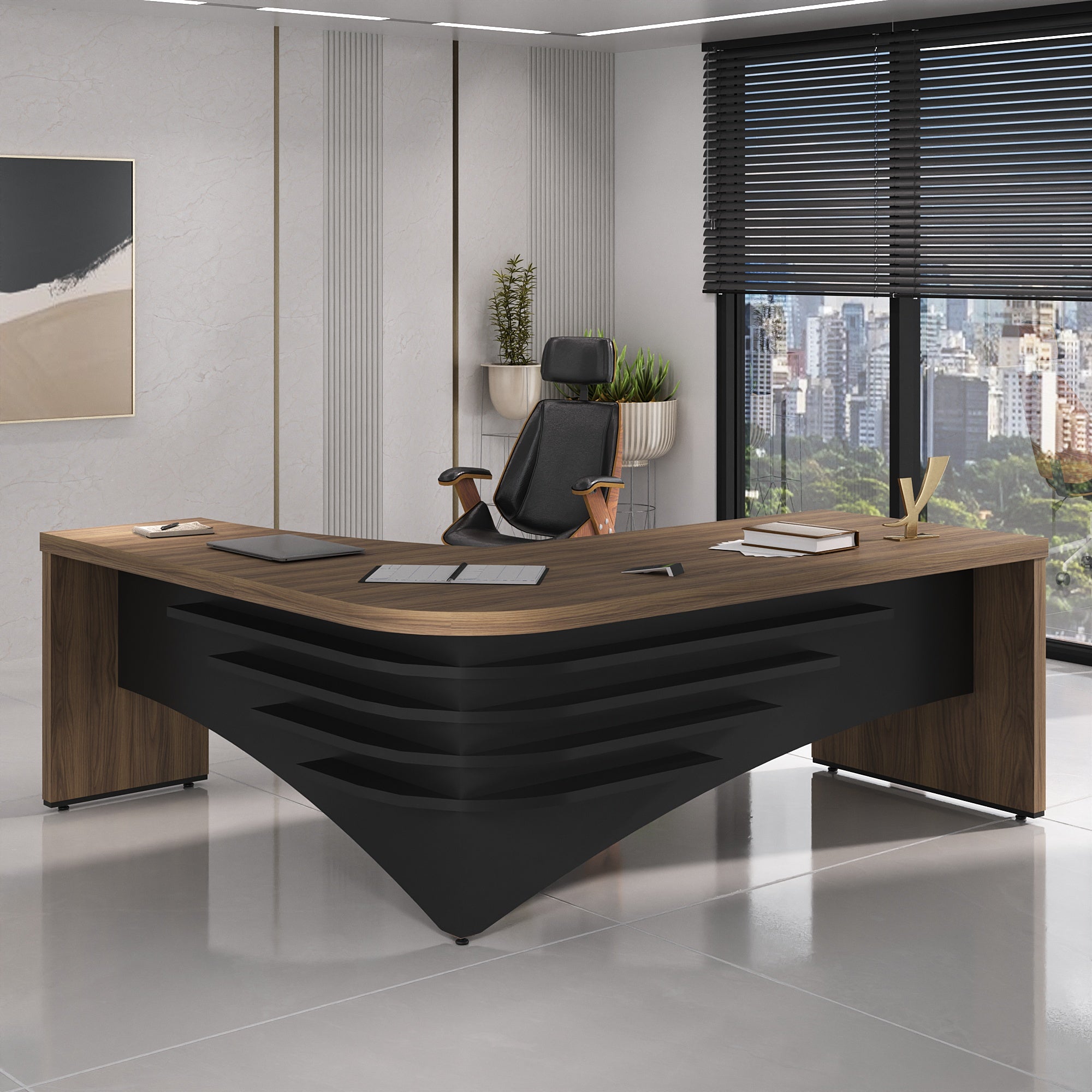 Mesa Escritório Diretor Tampo 50mm