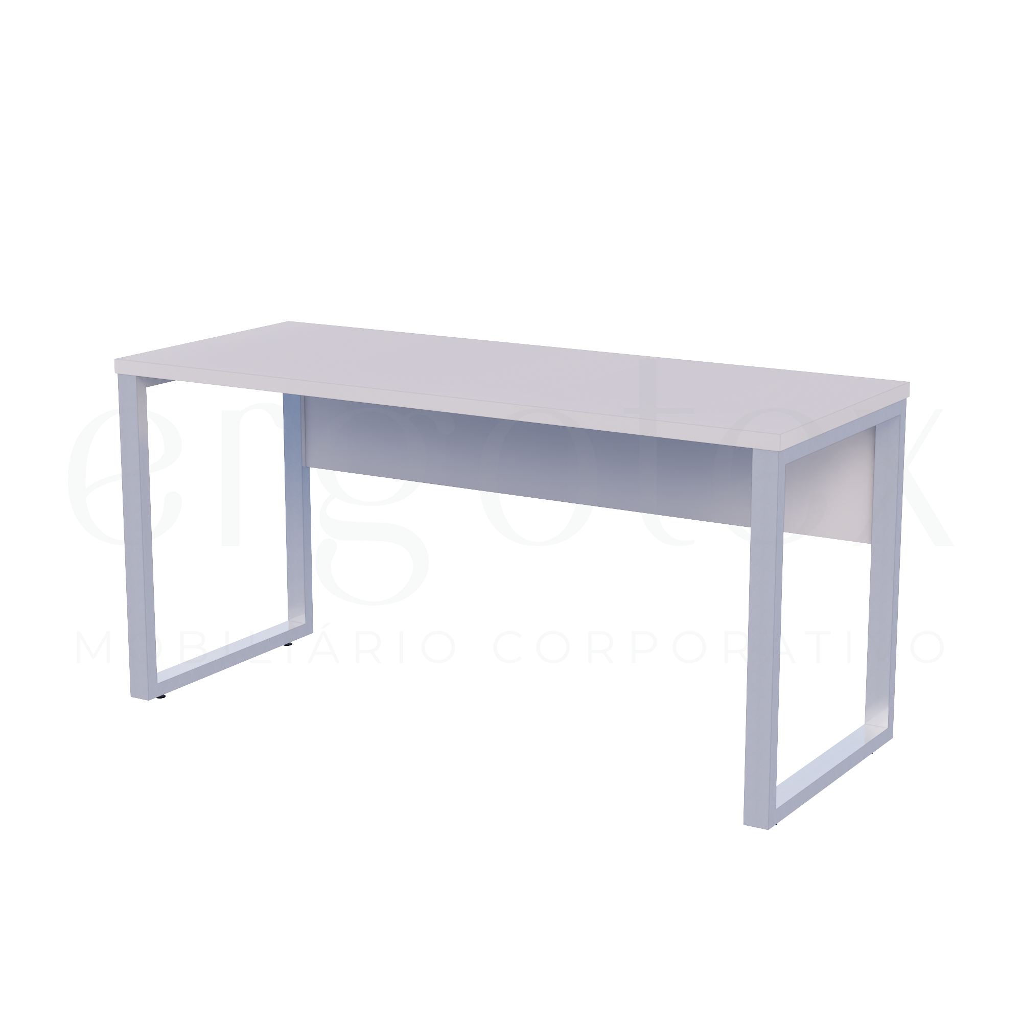 Mesa Reta Tampo 30mm Pé Industrial
