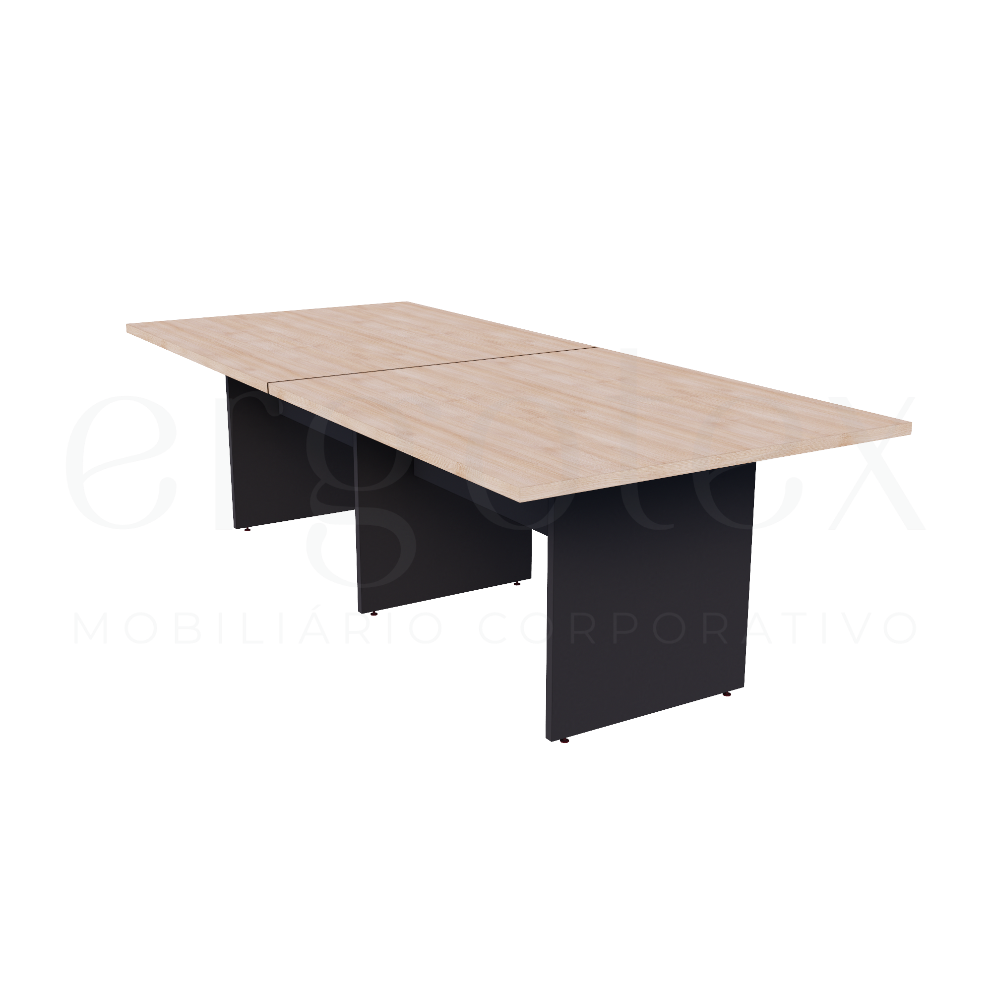 Mesa de Reunião Escritório Bipartida 30mm