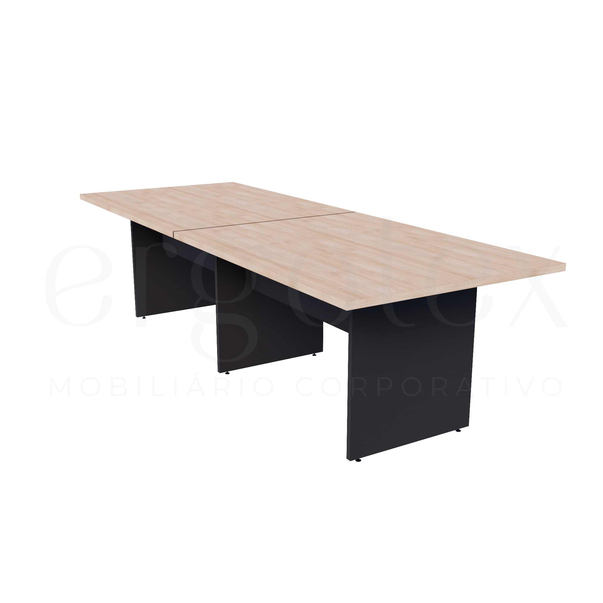 Mesa de Reunião Escritório Bipartida 30mm