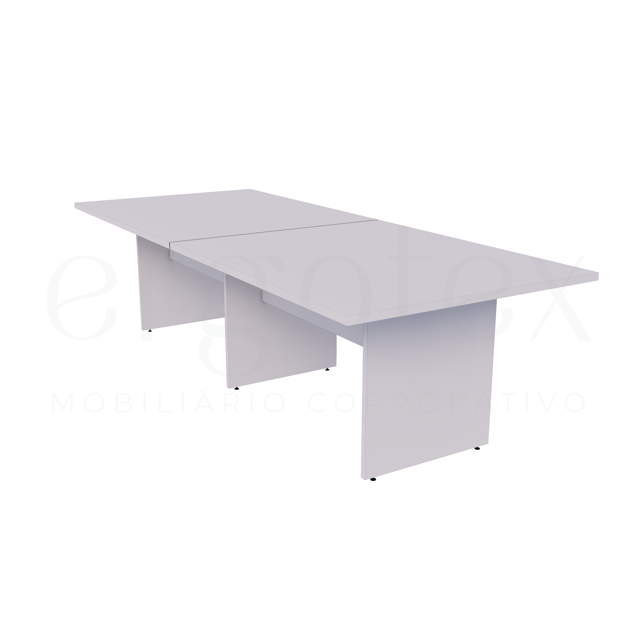 Mesa de Reunião Escritório Bipartida 30mm