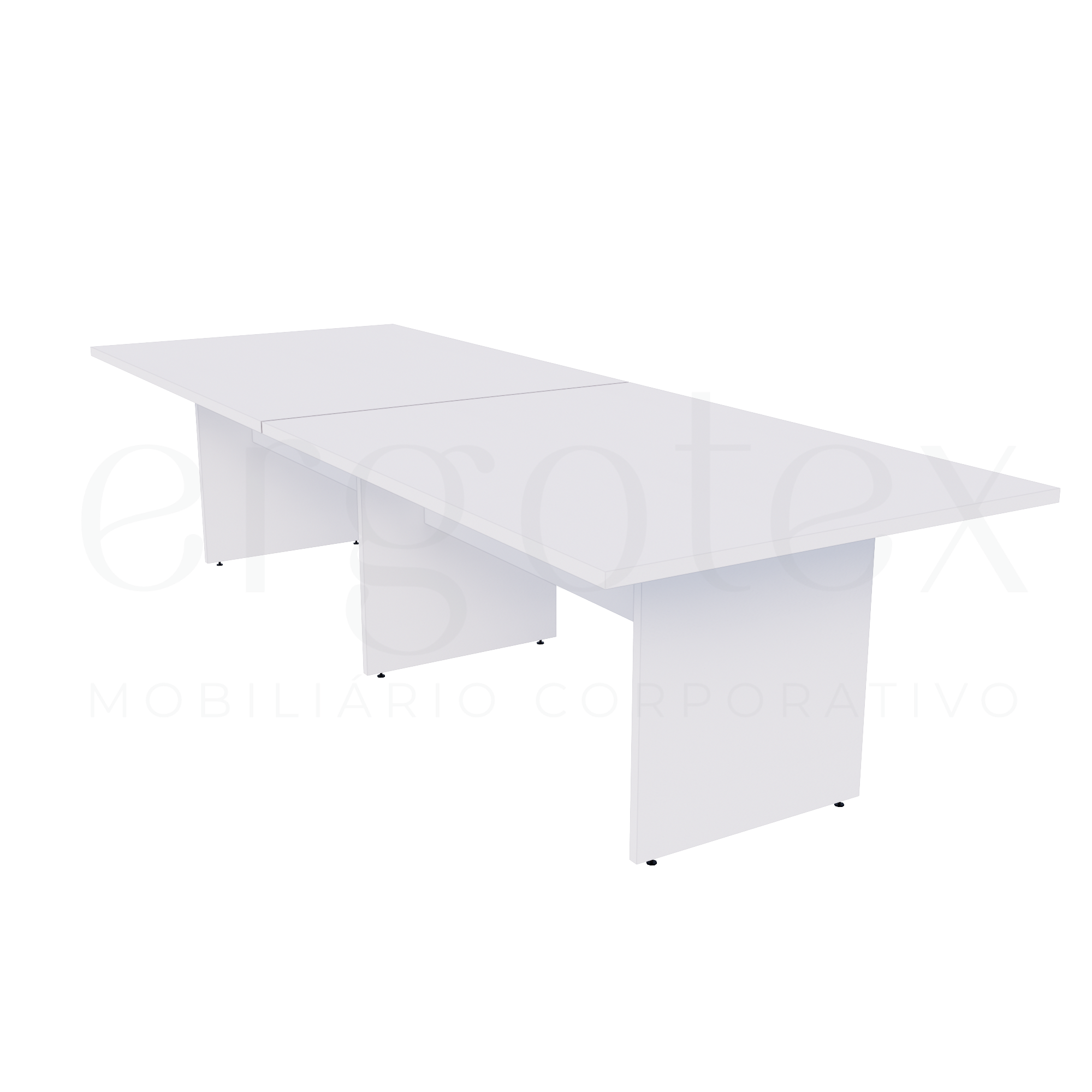 Mesa de Reunião Escritório Bipartida 30mm