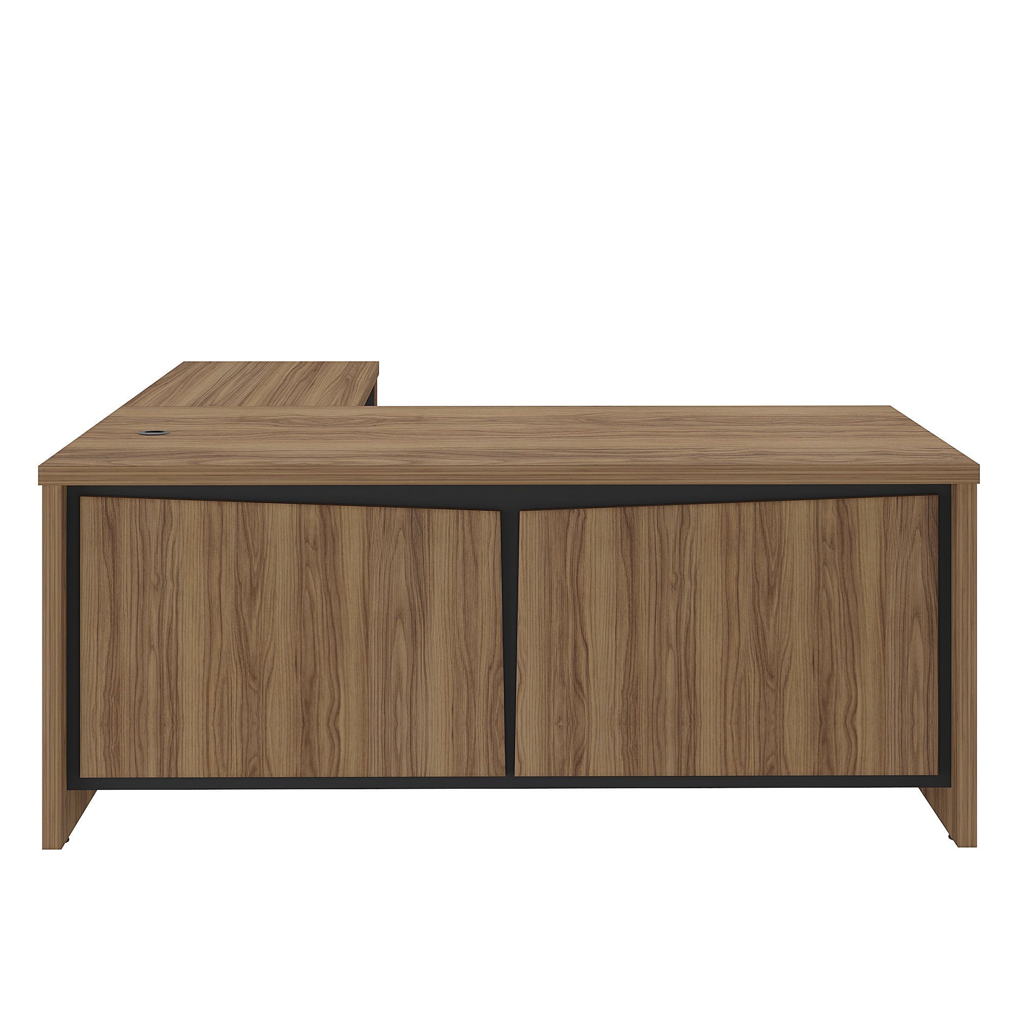 Mesa em L Escritório Chefia Tampo 37mm