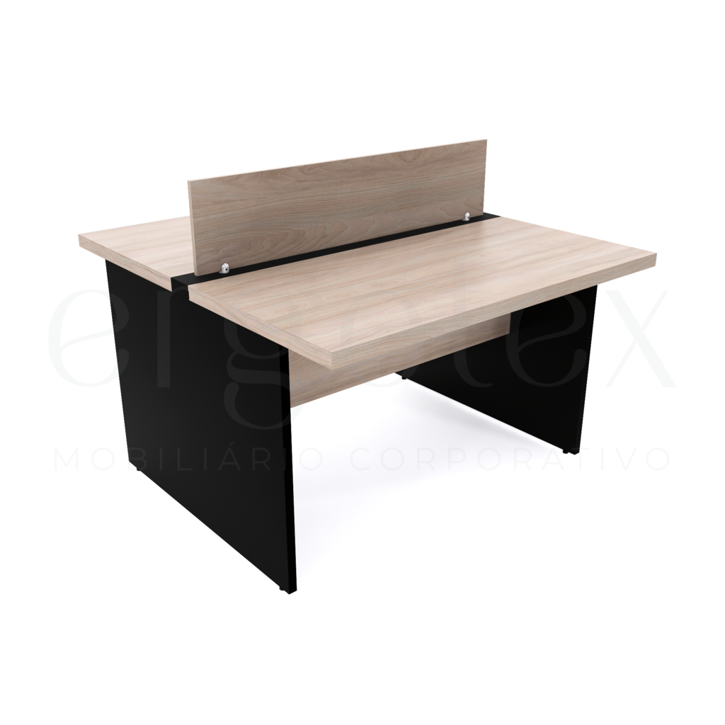 120 Plataforma de Trabalho 2 Lugares Tampo 30mm