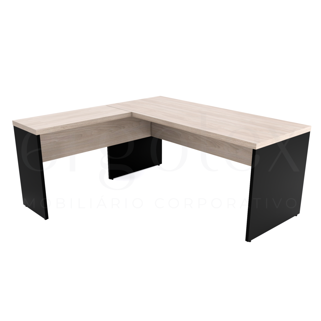 160 Mesa em L Escritorio Tampo 40mm