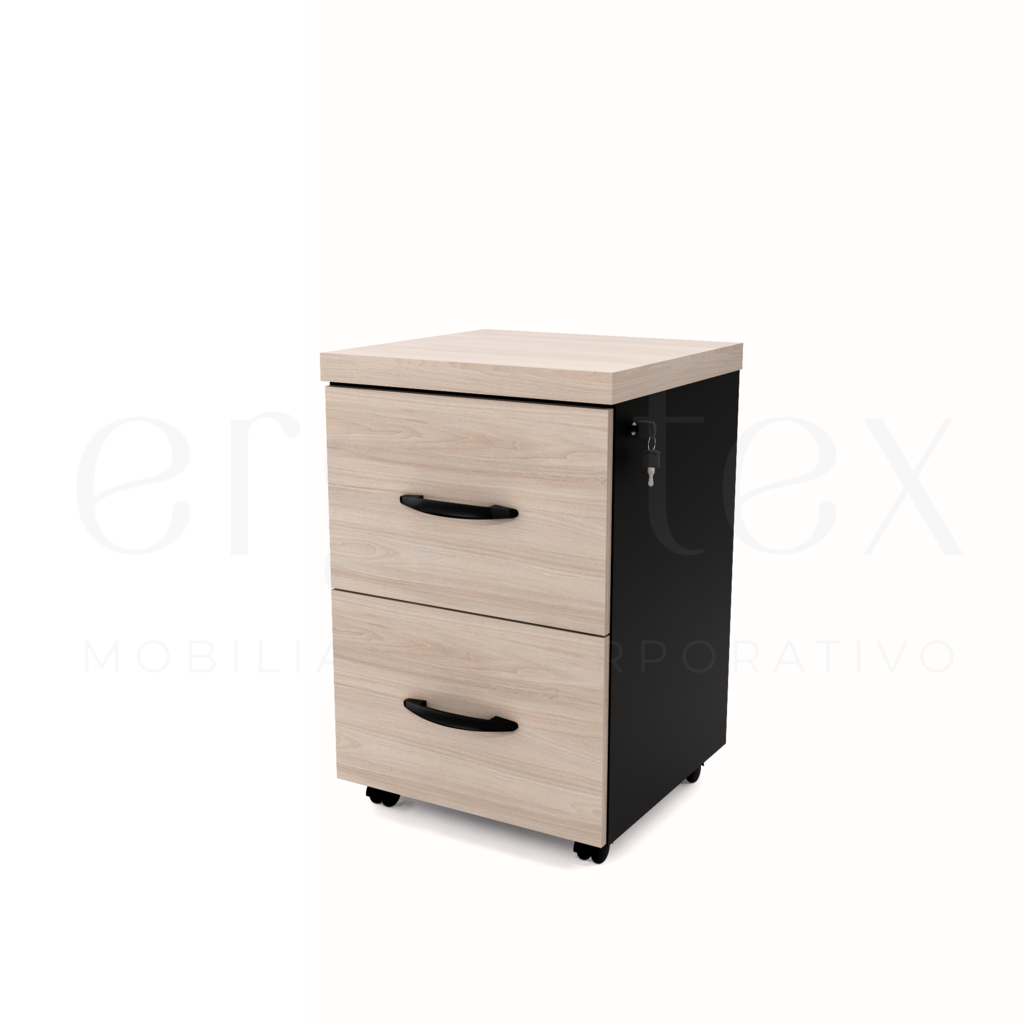 Direito Arquivo para Pasta Suspensa com 2 Gavetas Tampo 40mm