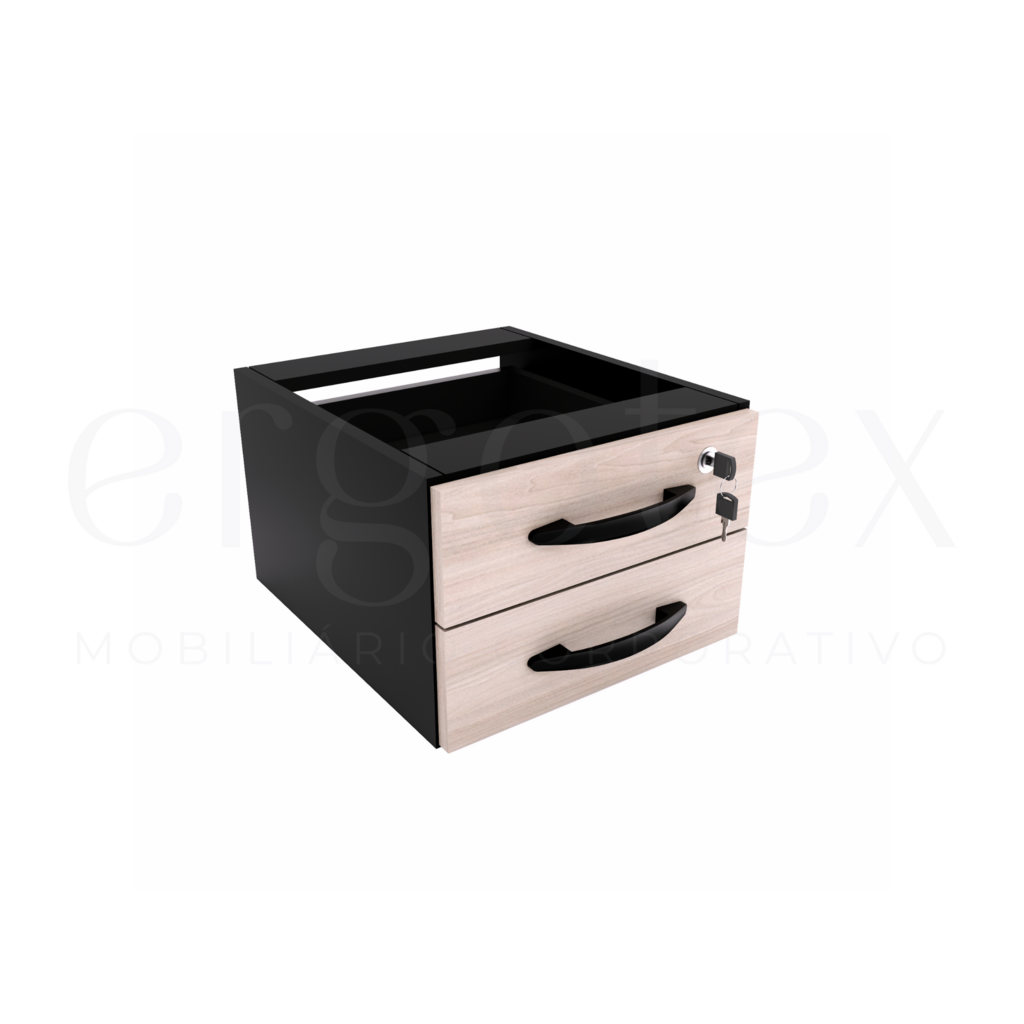 Gaveteiro Fixo 2 Gavetas