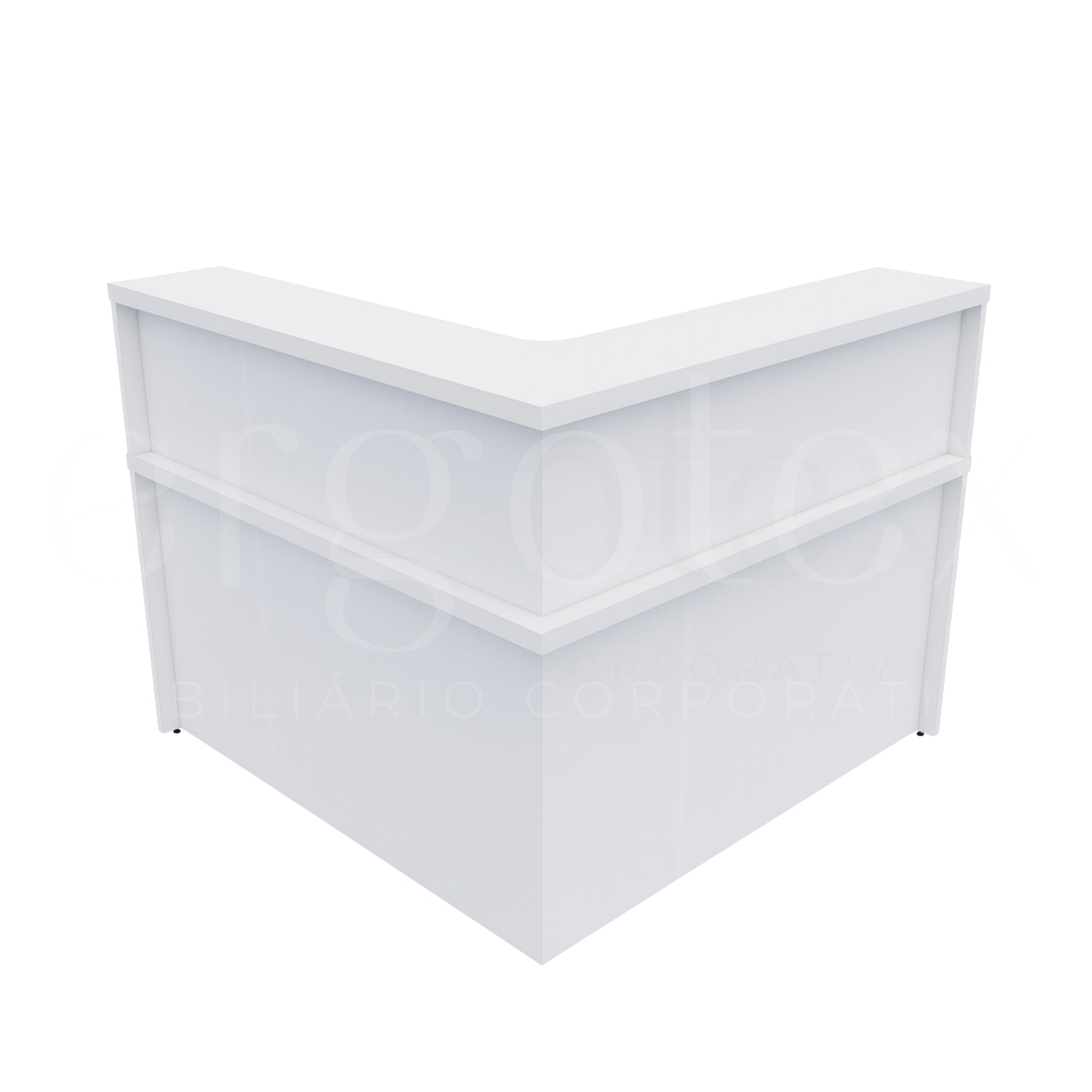 Balcão de Atendimento em L Tampo 40mm
