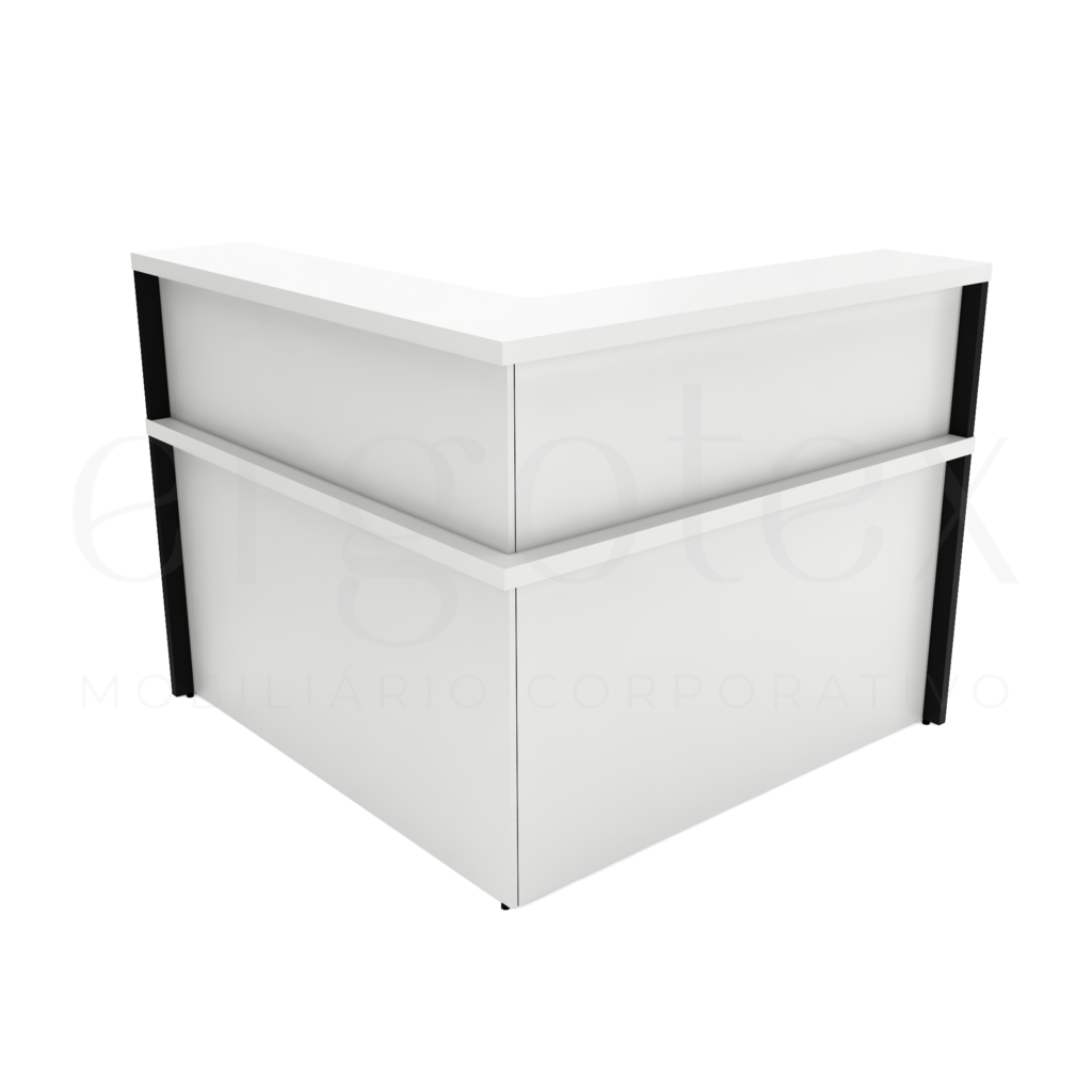 140 Balcao de Atendimento em L Tampo 40mm