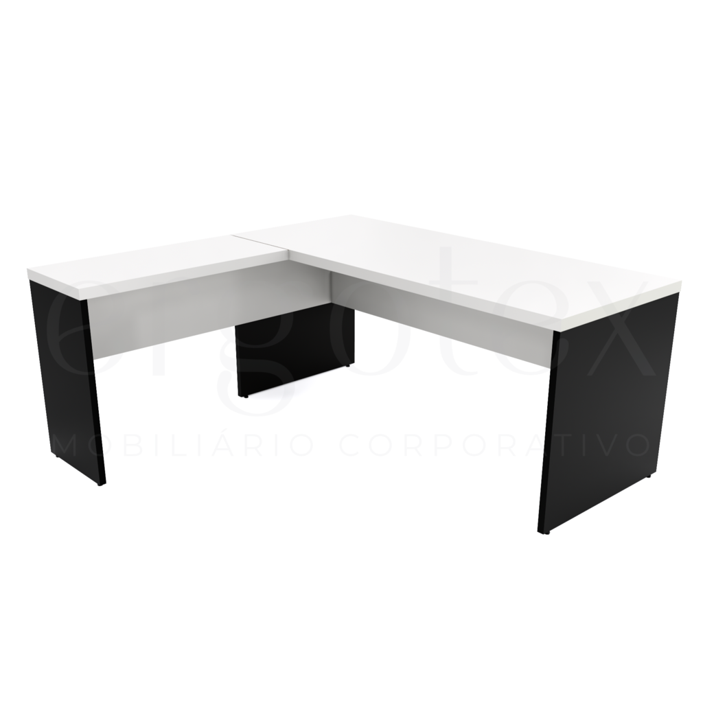 160 Mesa em L Escritorio Tampo 40mm