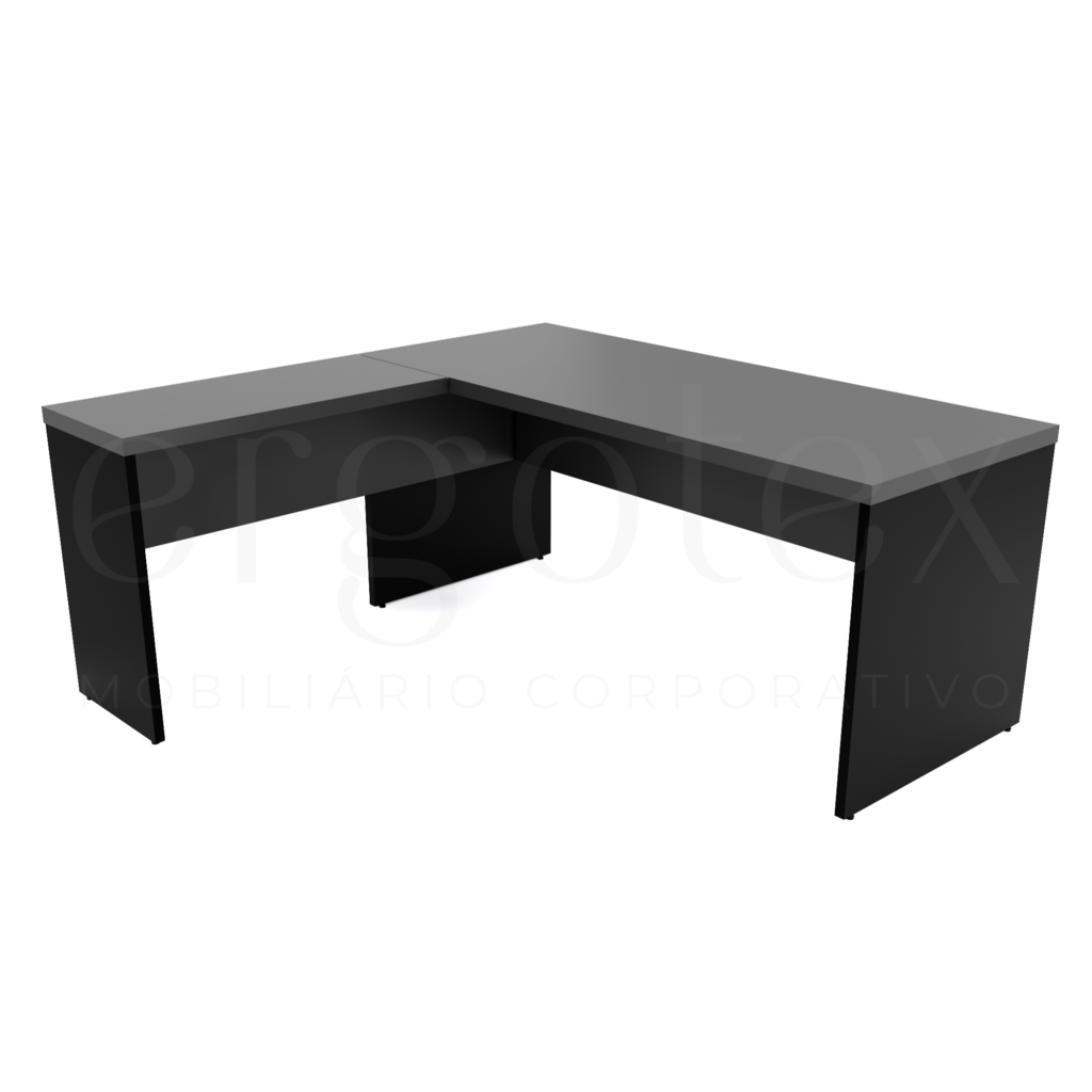 160 Mesa em L Escritorio Tampo 40mm