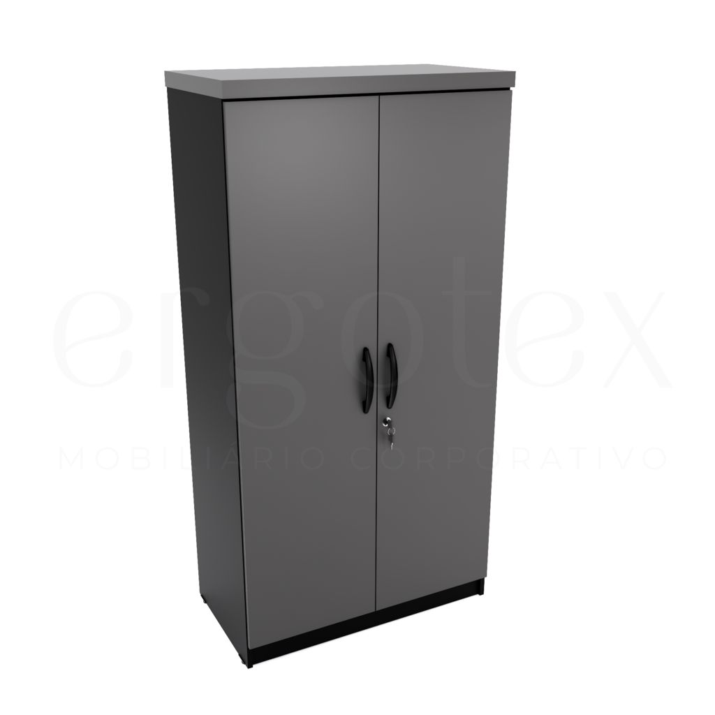 Armario Alto Escritorio 2 portas Tampo 30mm