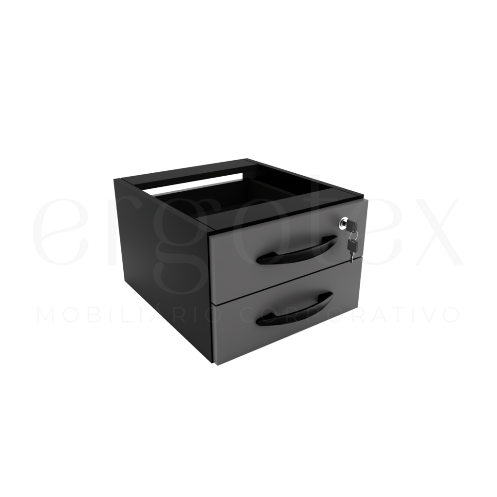 Gaveteiro Fixo 2 Gavetas