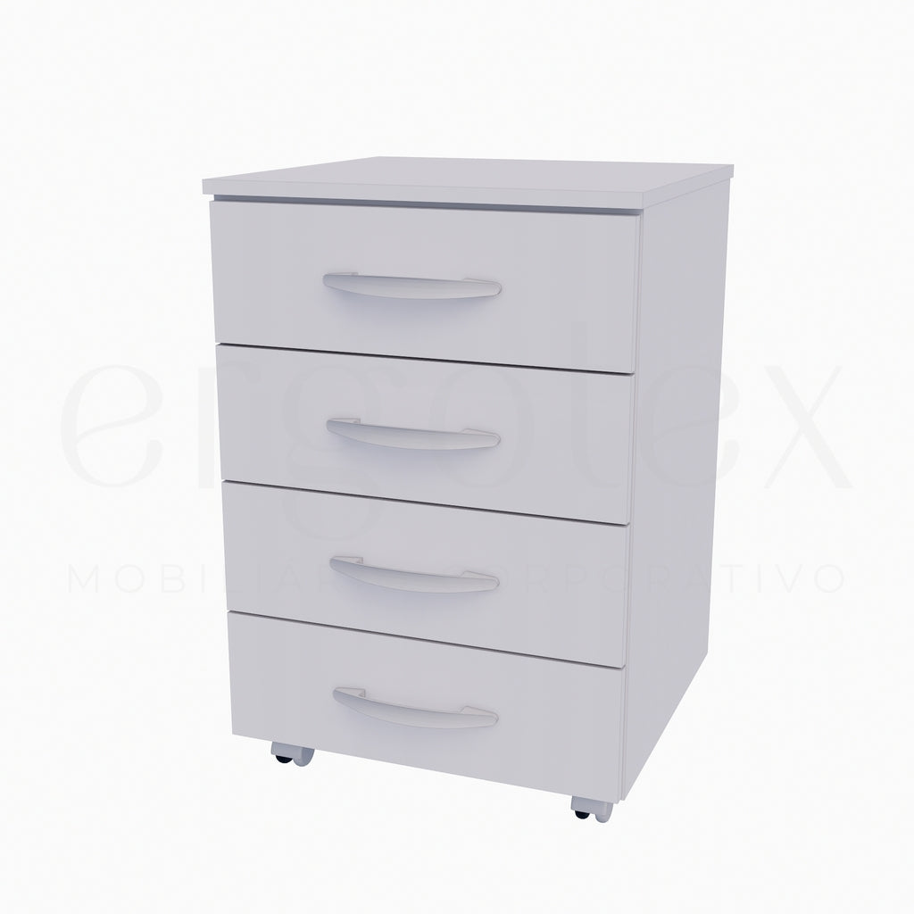 Gaveteiro Volante Escritorio com 4 Gavetas Soft 15mm