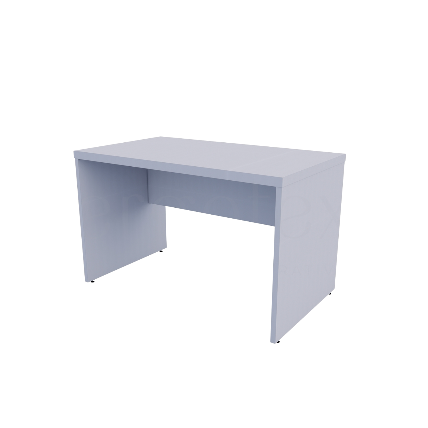 Mesa Reta Pé Painel Tampo 30mm