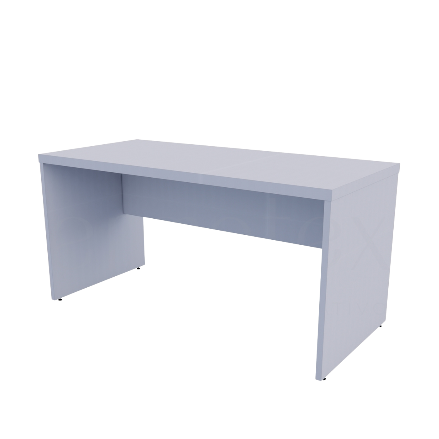 Mesa Reta Pé Painel Tampo 30mm