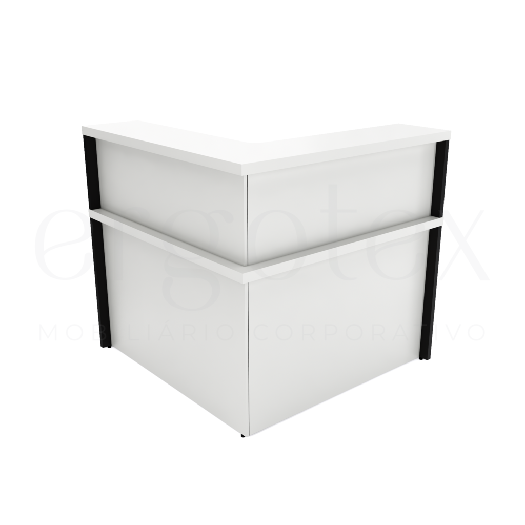 Balcão de Atendimento em L Tampo 30mm