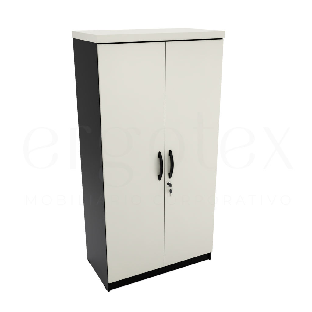 Armario Alto Escritorio 2 portas Tampo 30mm