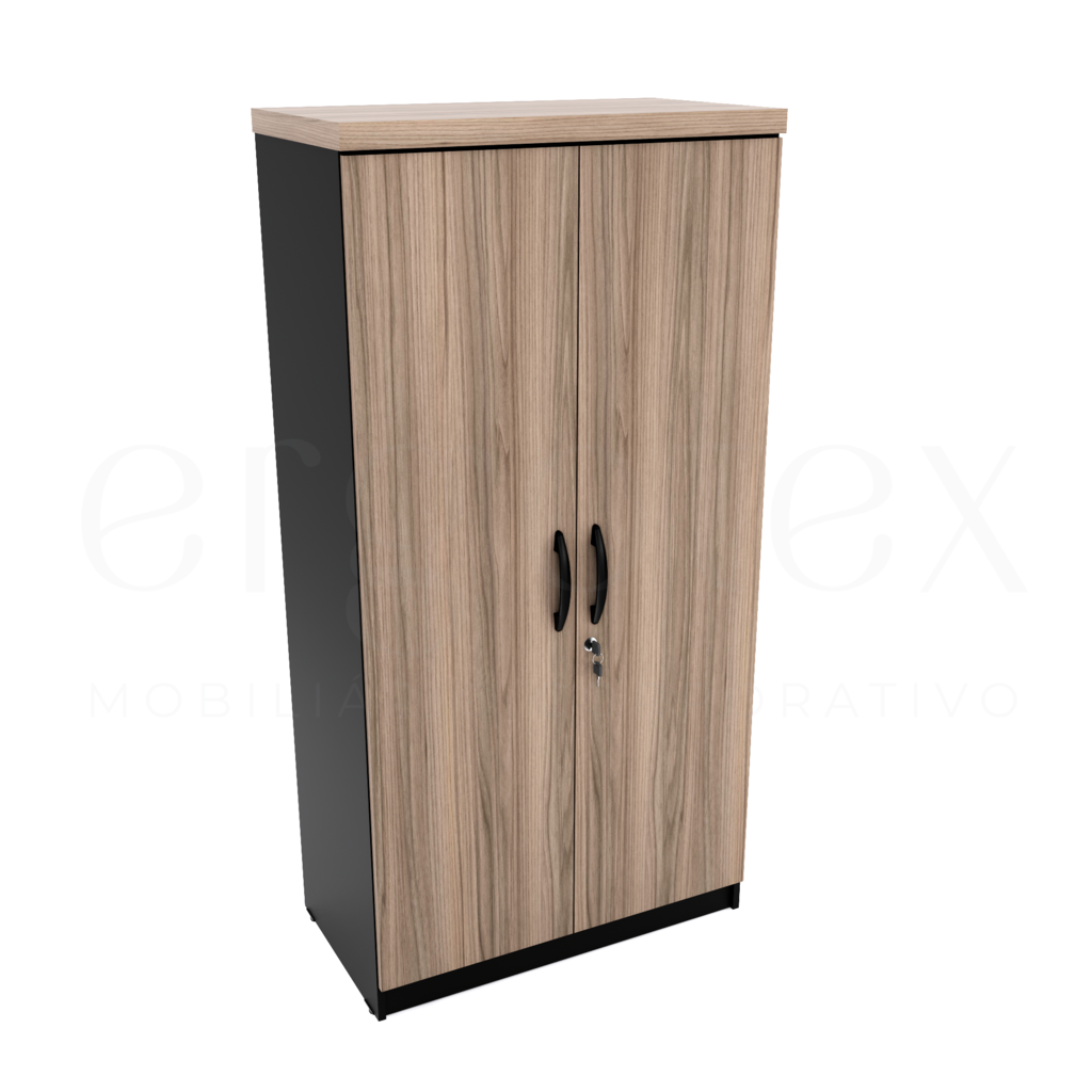 Armario Alto Escritorio 2 portas Tampo 30mm
