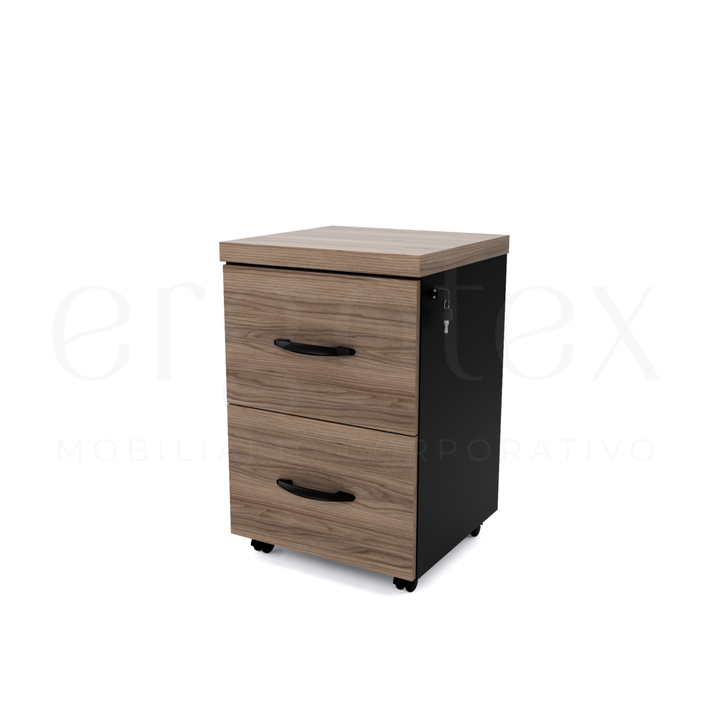 Direito Arquivo para Pasta Suspensa com 2 Gavetas Tampo 40mm