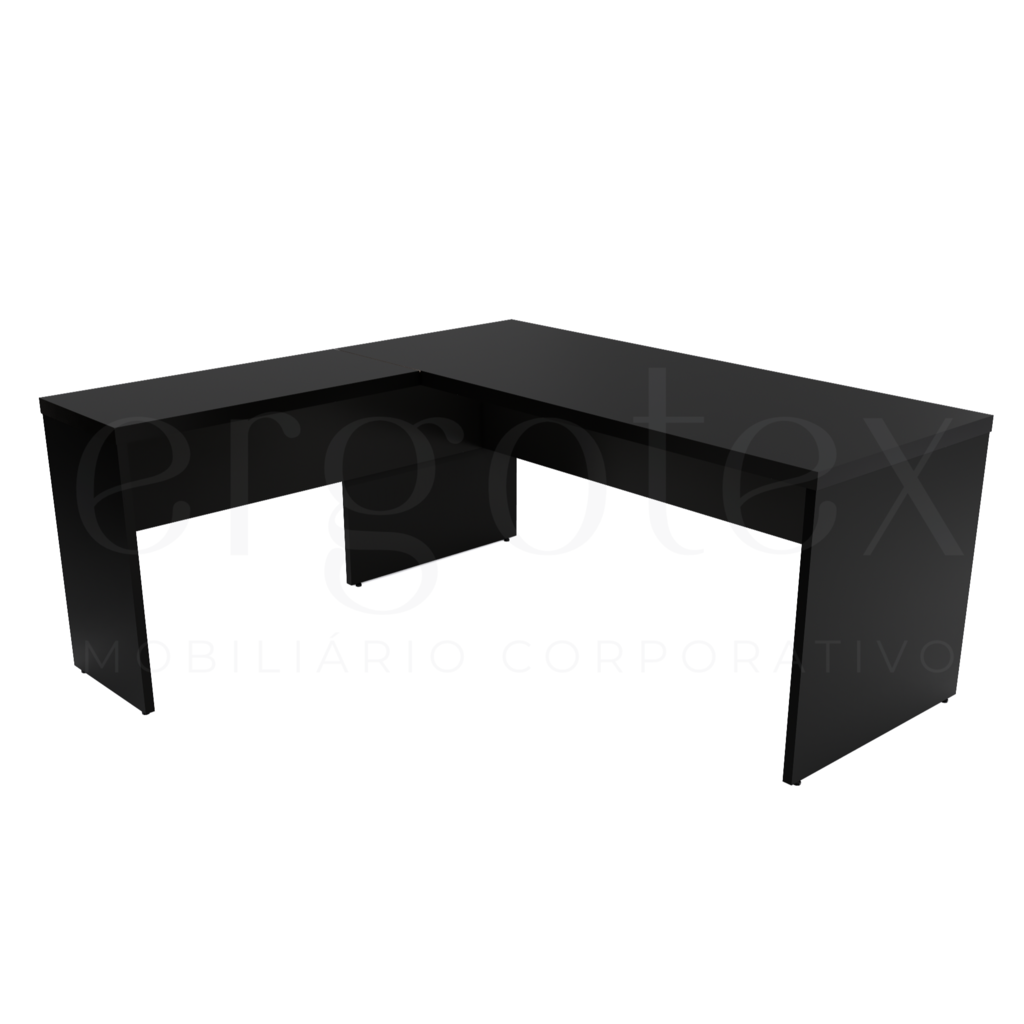 160 Mesa em L Escritorio Tampo 40mm