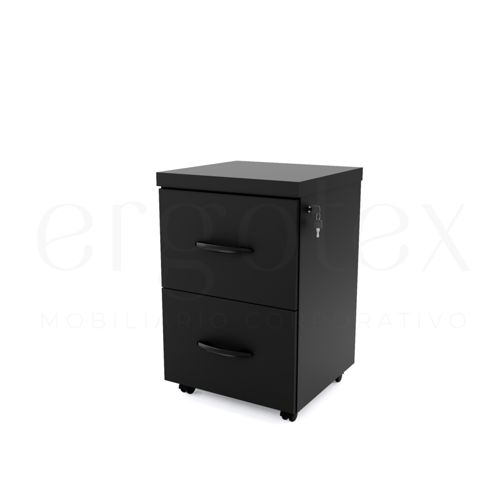 Direito Arquivo para Pasta Suspensa com 2 Gavetas Tampo 40mm