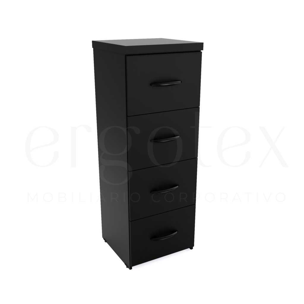 Esquerdo Arquivo para Pasta Suspensa com 4 Gavetas Tampo 40mm