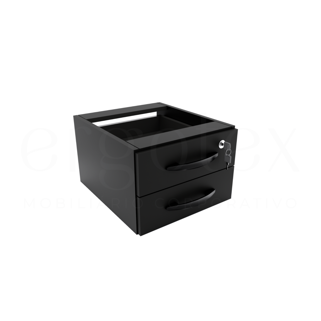 Gaveteiro Fixo 2 Gavetas