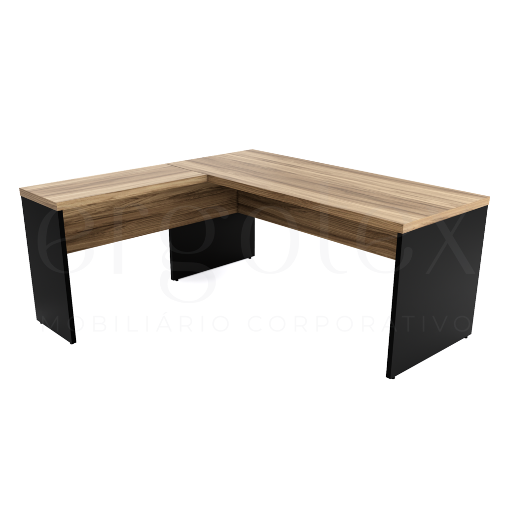 160 Mesa em L Escritorio Tampo 40mm