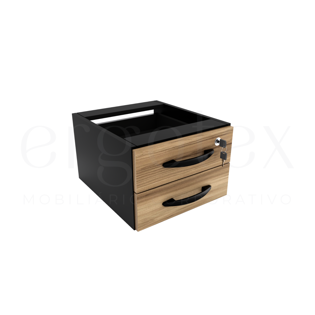 Gaveteiro Fixo 2 Gavetas