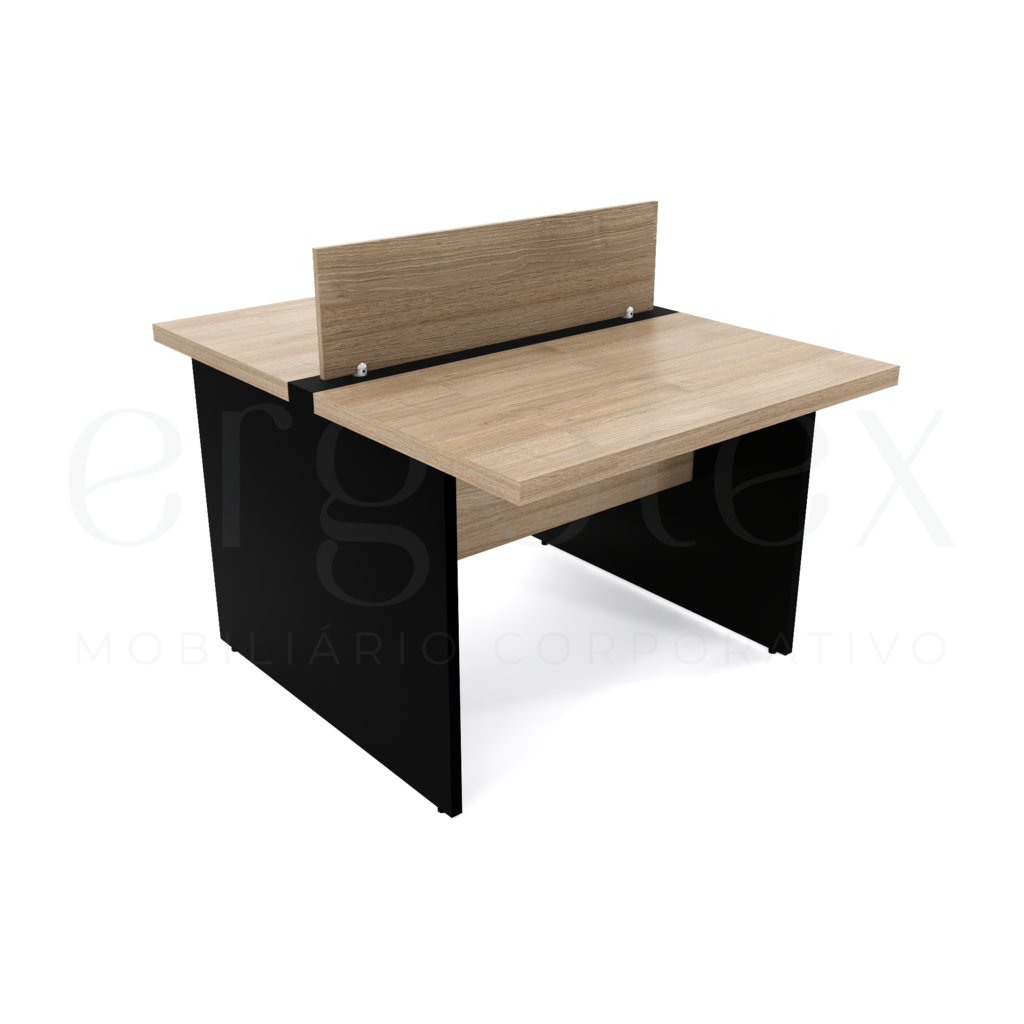 100 Plataforma de Trabalho 2 Lugares Tampo 30mm