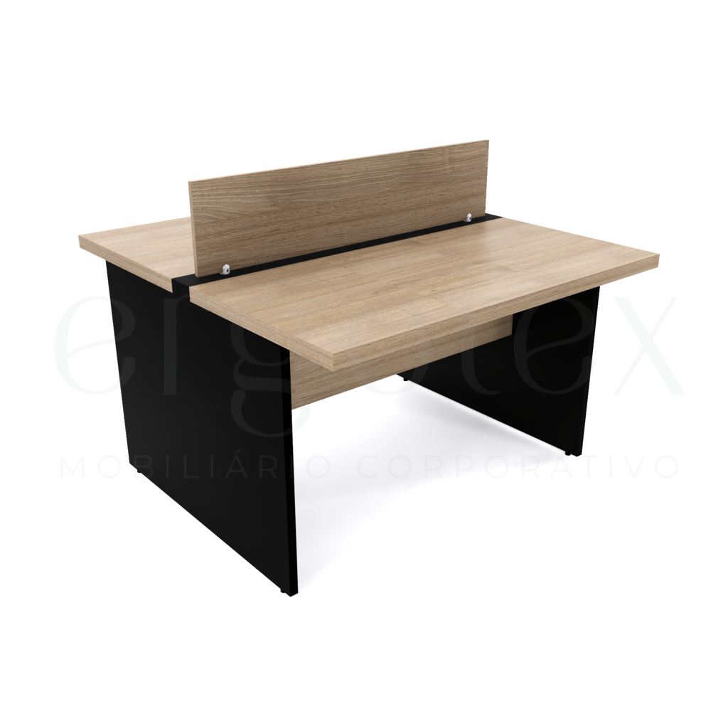 120 Plataforma de Trabalho 2 Lugares Tampo 30mm