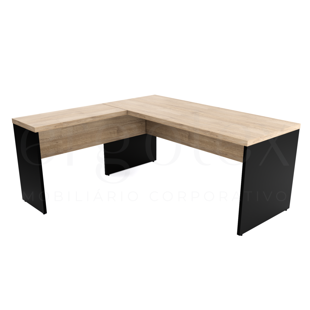 160 Mesa em L Escritorio Tampo 40mm