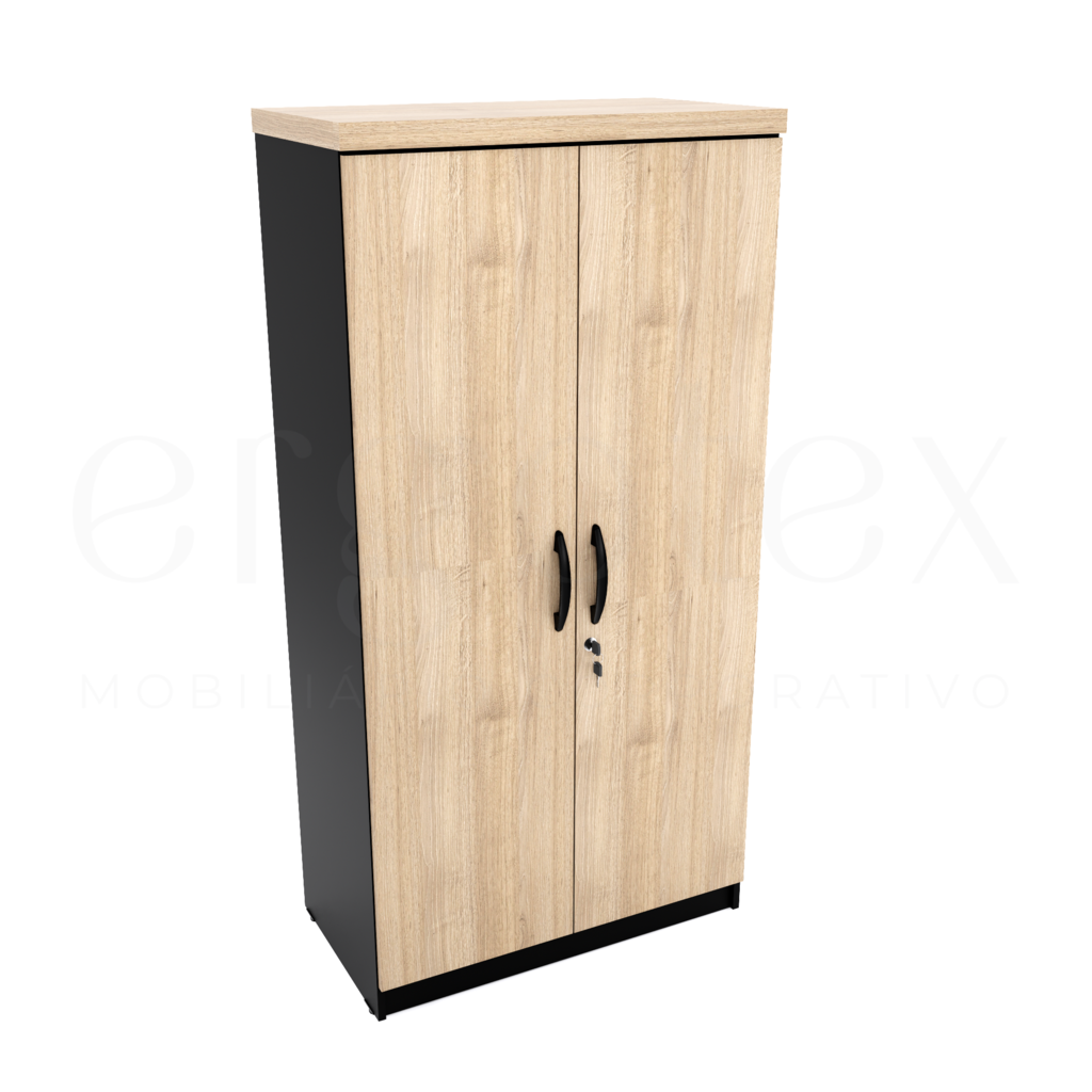 Armario Alto Escritorio 2 portas Tampo 30mm
