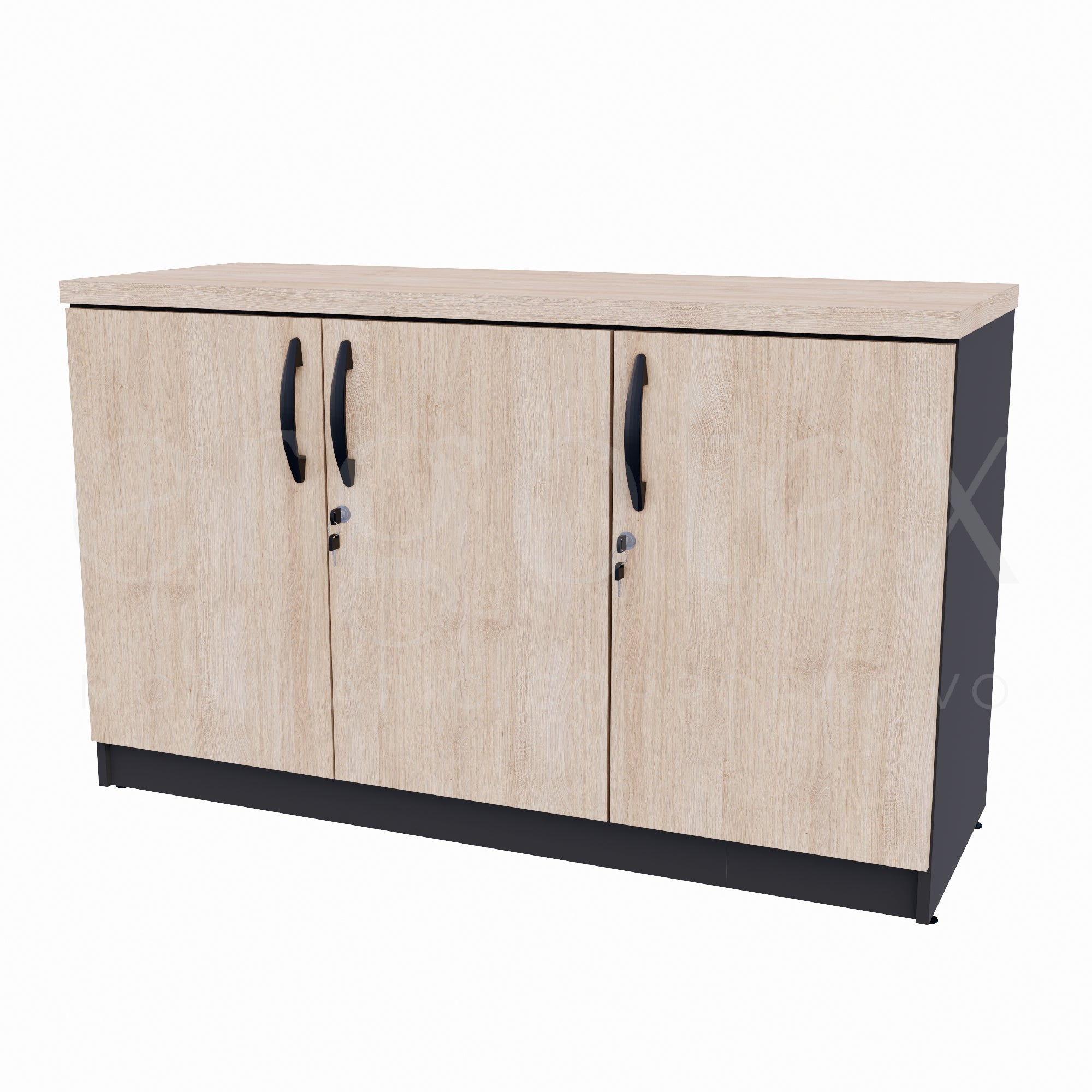 Balcao de Escritorio 3 Portas Tampo 40mm