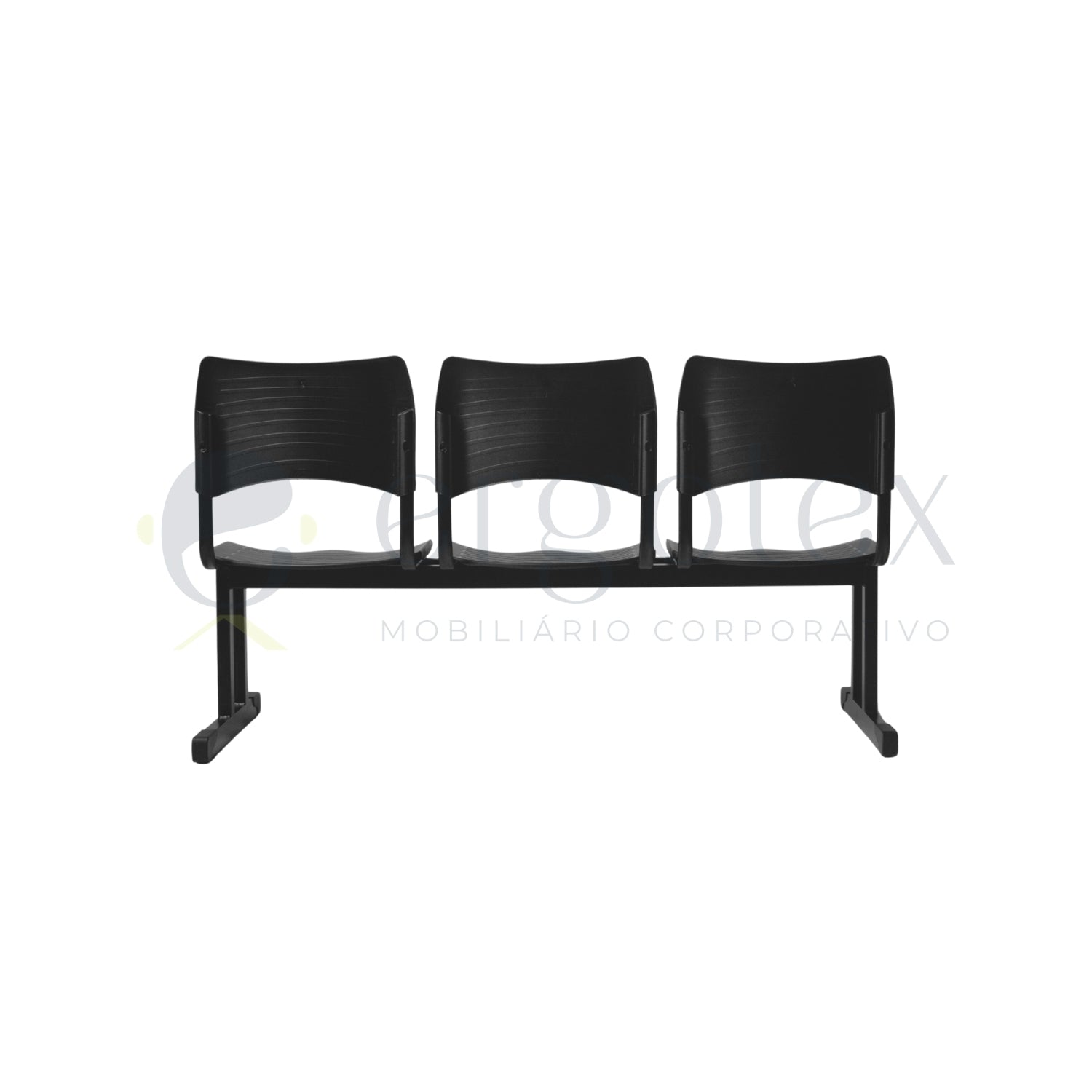 Longarina Plastica ISO 3 Lugares