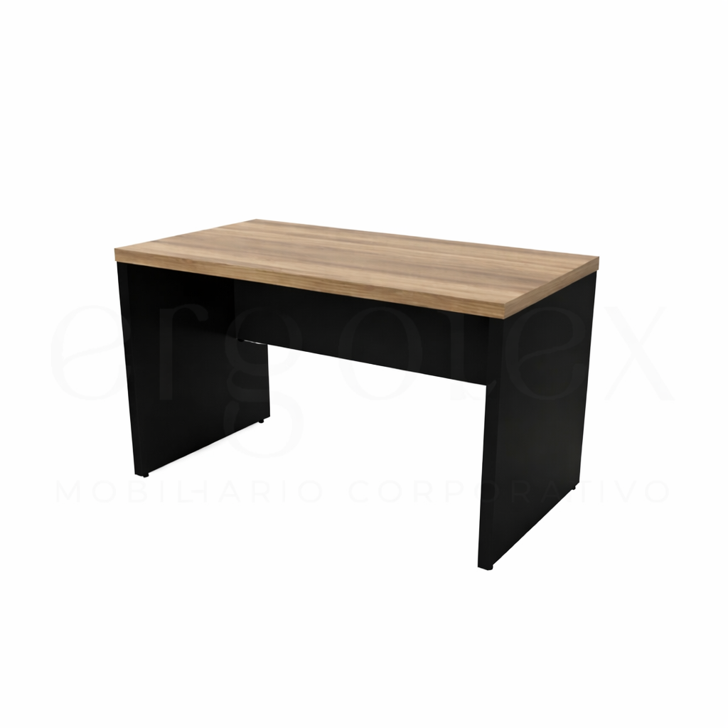 Mesa Reta Pé Painel Tampo 30mm