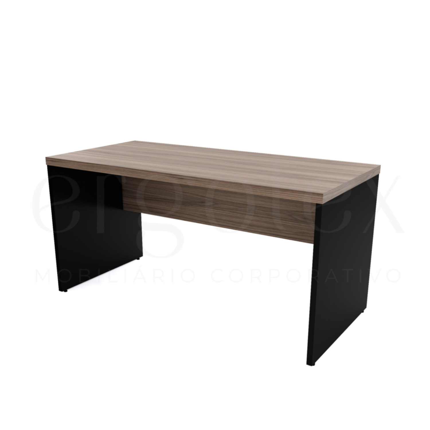 Mesa Reta Pé Painel Tampo 30mm