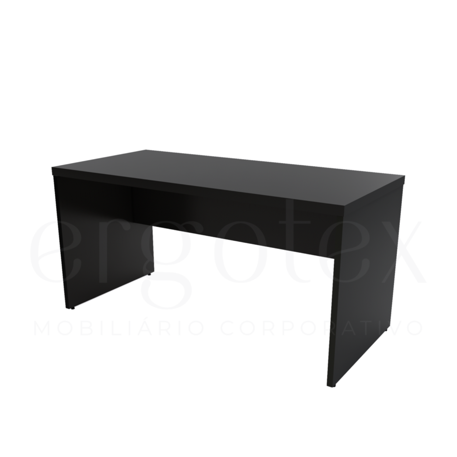 Mesa Reta Pé Painel Tampo 30mm