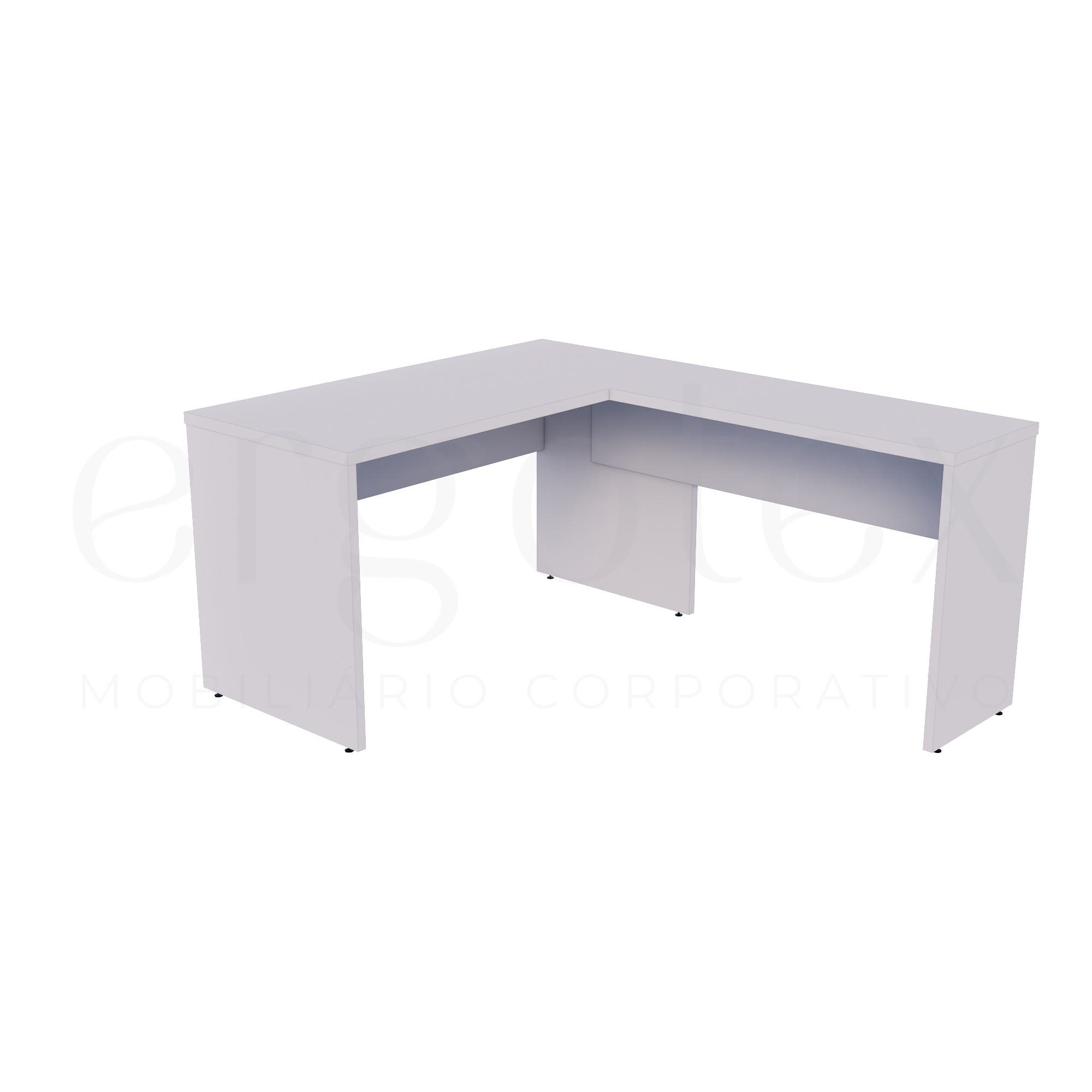 Mesa em L Escritório Tampo 30mm